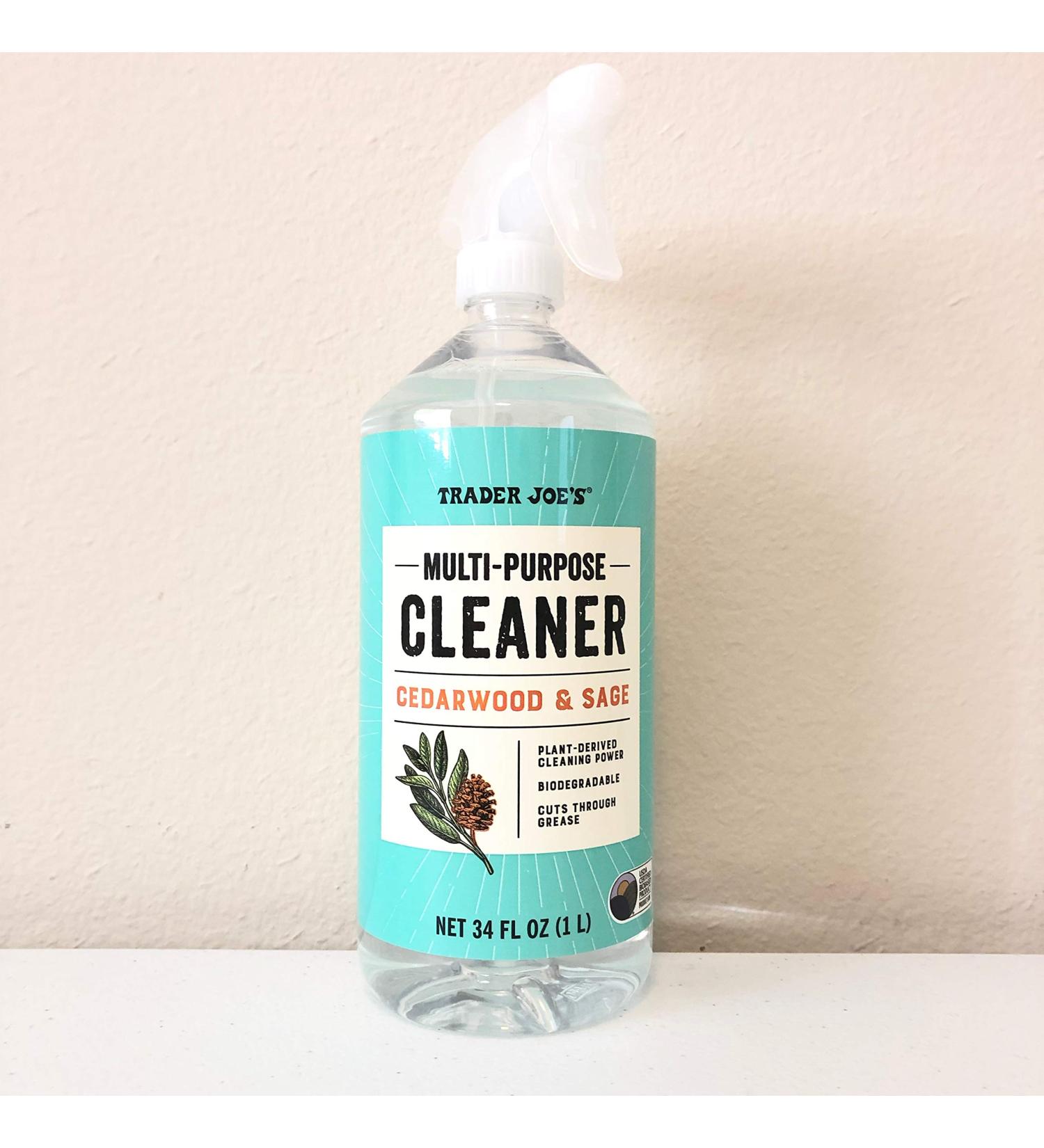 Multi-purpose Cleaner Cedar Wood & Sage Trader Joe's 34 Fl Oz.