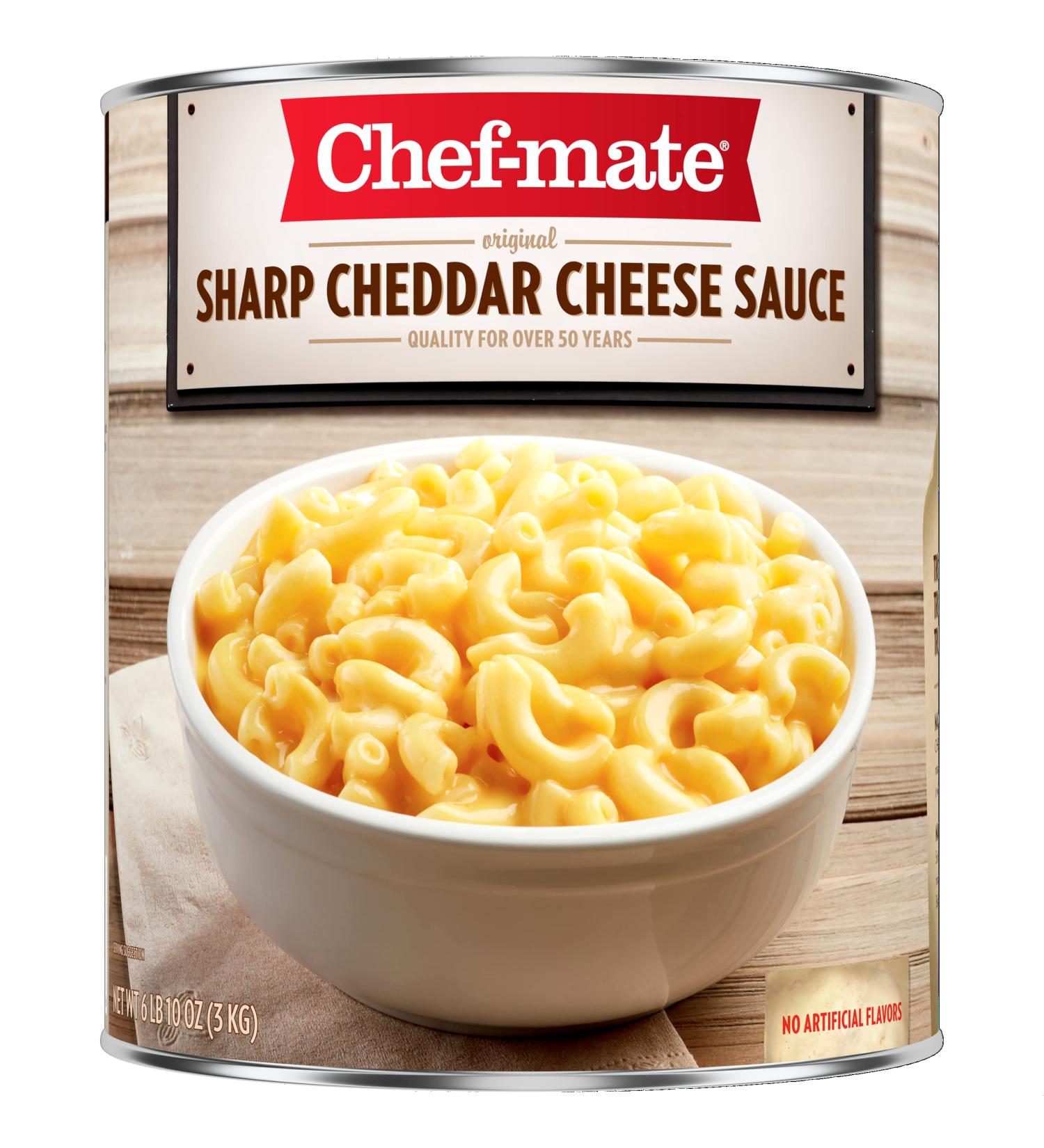 Chef-mate Sharp Cheddar Cheese Sauce & Queso 6 lb 10 oz (#10 Can Bulk) - Perfect for Superbowl Party Supplies - Buy Online on SooperMarket.com