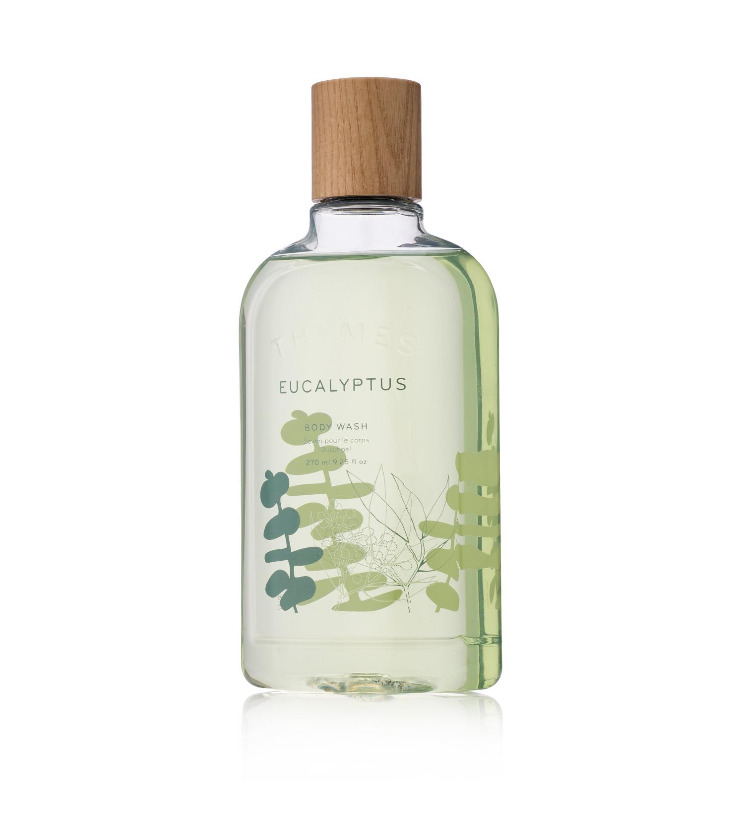 Thymes - Eucalyptus Body Wash - Luxury Shower Gel for Men & Women - 9.25 oz Eucalyptus 9.25 Fl Oz (Pack of 1)