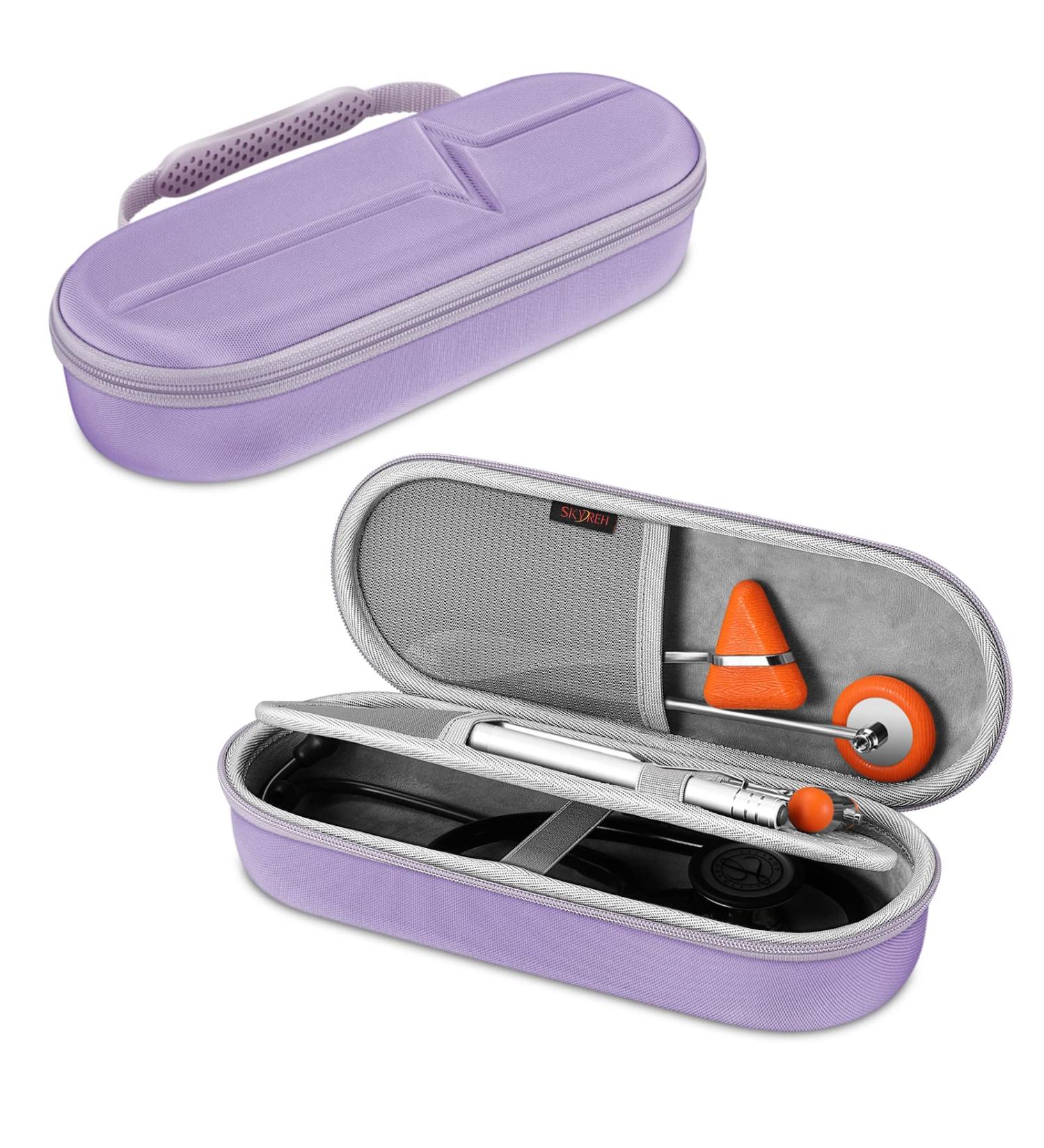 Hard Travel Stethoscope Case for 3M Littmann Classic III, Cardiology IV, MDF Acoustica - Purple - Buy Online on SooperMarket.com