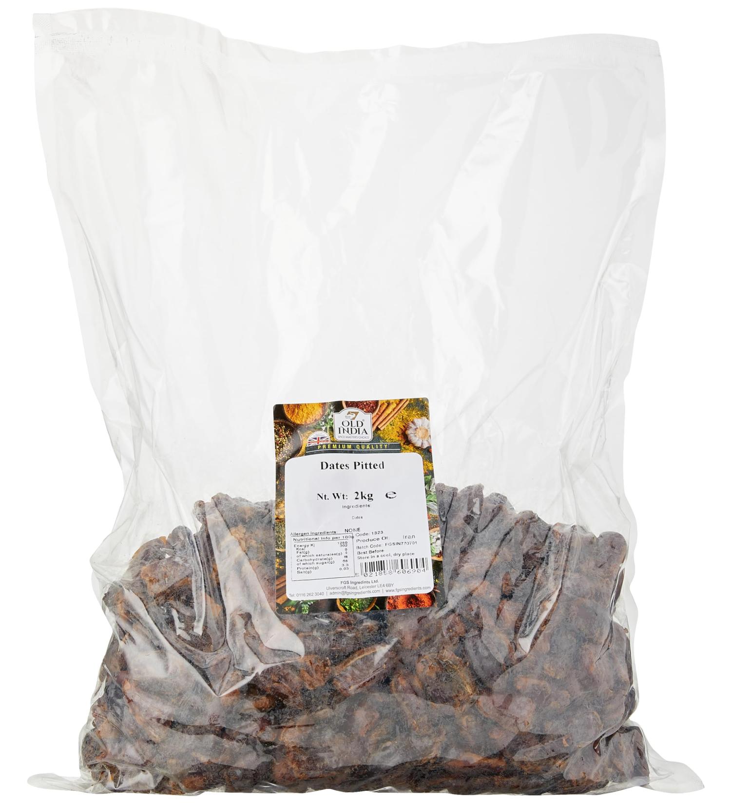 Old India Dates Pitted 2kg - Premium Quality Dried Dates - Buy Online Now! - Buy Online on SooperMarket.com