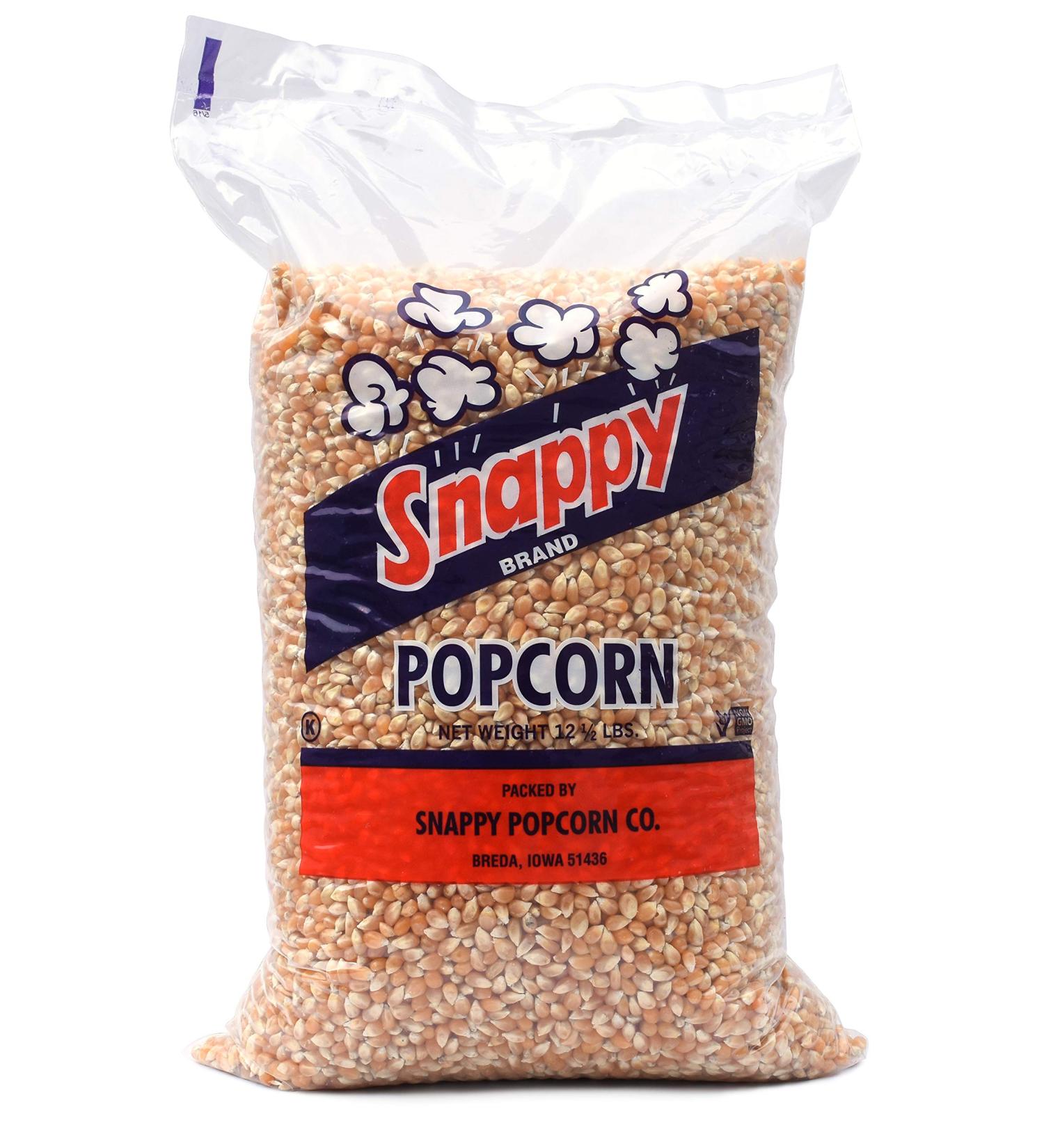 Snappy Yellow Popcorn Kernels, 12.5 Pounds Premium Yellow (12.5 lb) 12.5 Pound (Pack of 1)