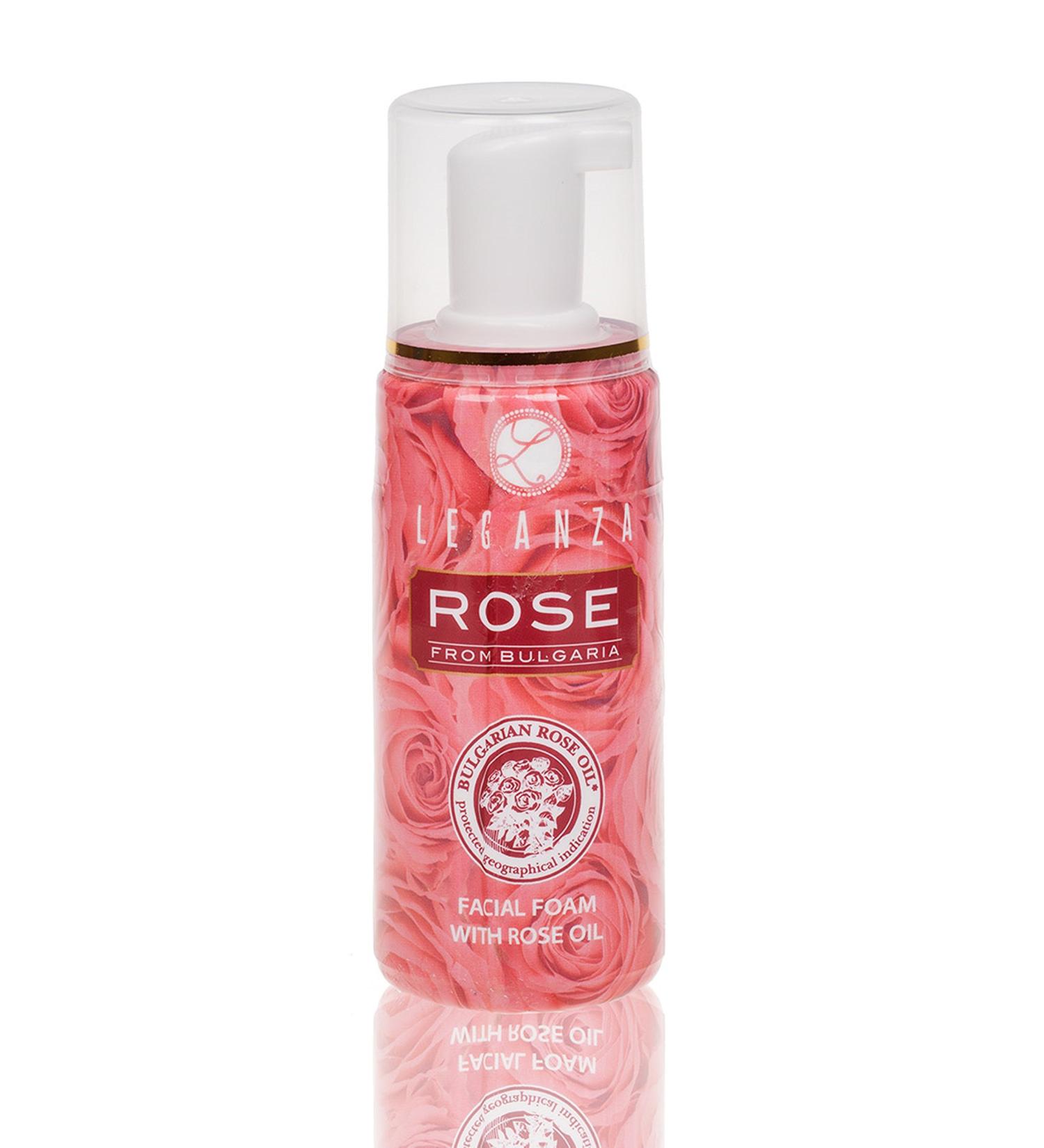 Face Rose Foam Wash with Bulgarian Rose Oil - 100 ml | Gentle Cleanser for Radiant Skin - Buy Online on SooperMarket.com