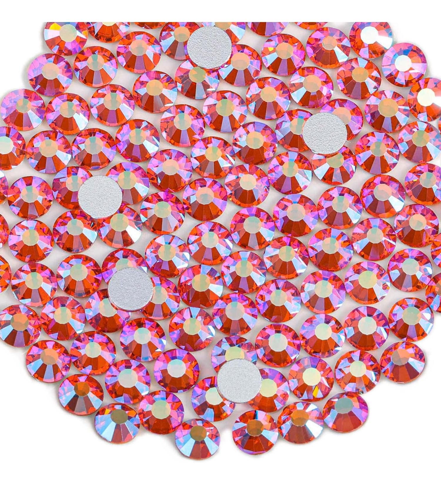 Beadsland 1440 Pieces Flat Back Rhinestones for Nails - SS3 Orange Nail Crystals (1.3-1.4mm) - High-Quality Craft Supplies - Buy Online on SooperMarket.com
