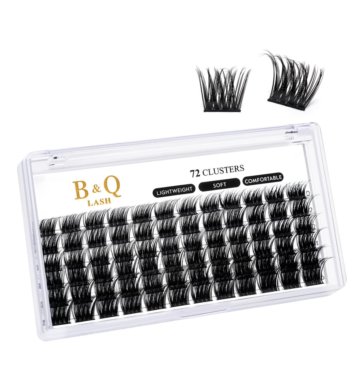 Cluster Lashes C Curl 10-16MIX 72 Clusters B&Q Lash Clusters Individual Cluster Lashes Mega Volume Eyelash Clusters DIY Lash Extensions Soft Fluffy Cluster Eyelash Extensions (B16 C-10-16MIX) C-10-16 MIX B 16 - Buy Online on SooperMarket.com