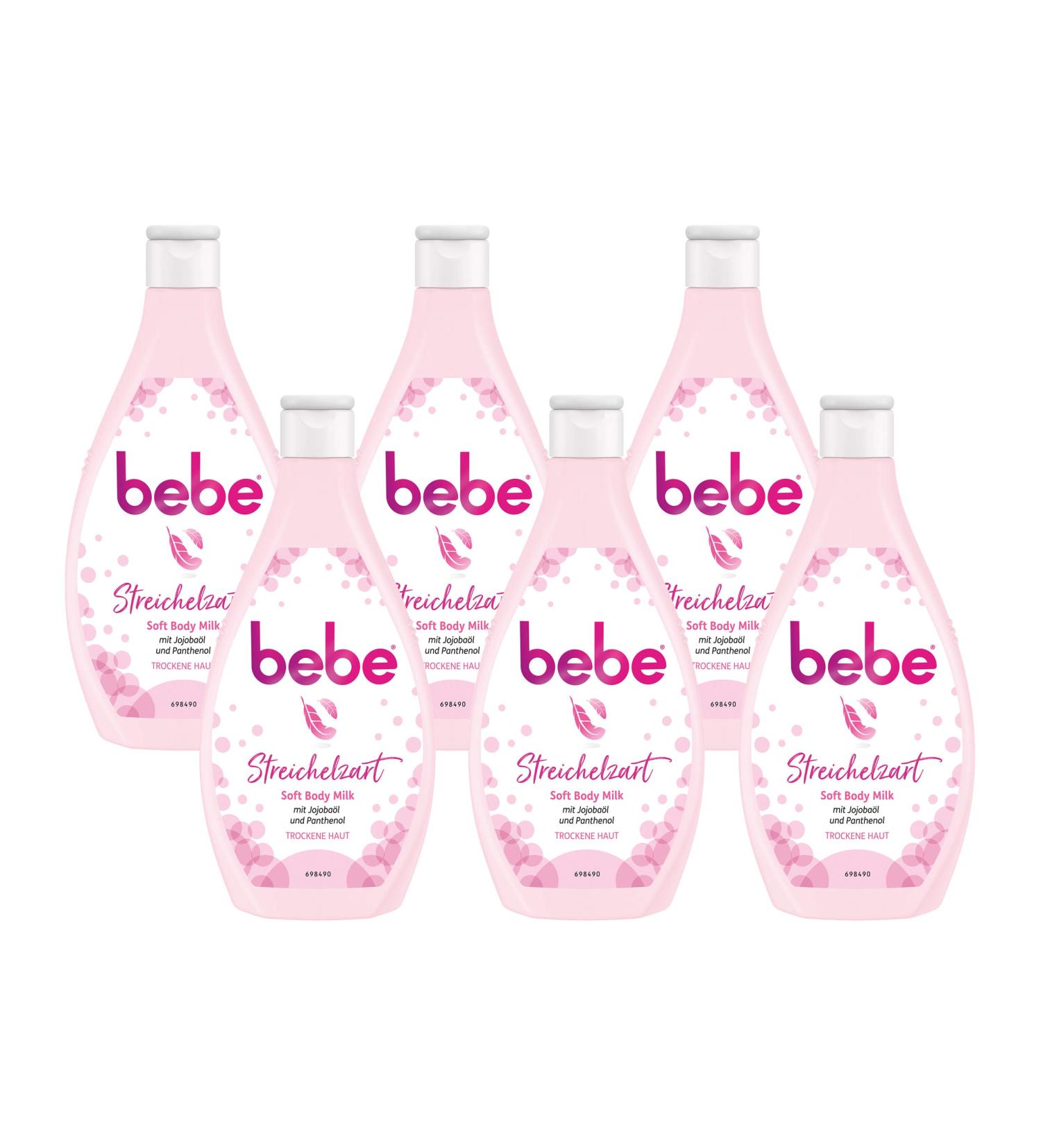 Bebe Body Lotion - Soft Body Milk with Jojoba Oil & Panthenol for Dry Skin | 6 x 400ml - Shop Internationally - Buy Online on SooperMarket.com