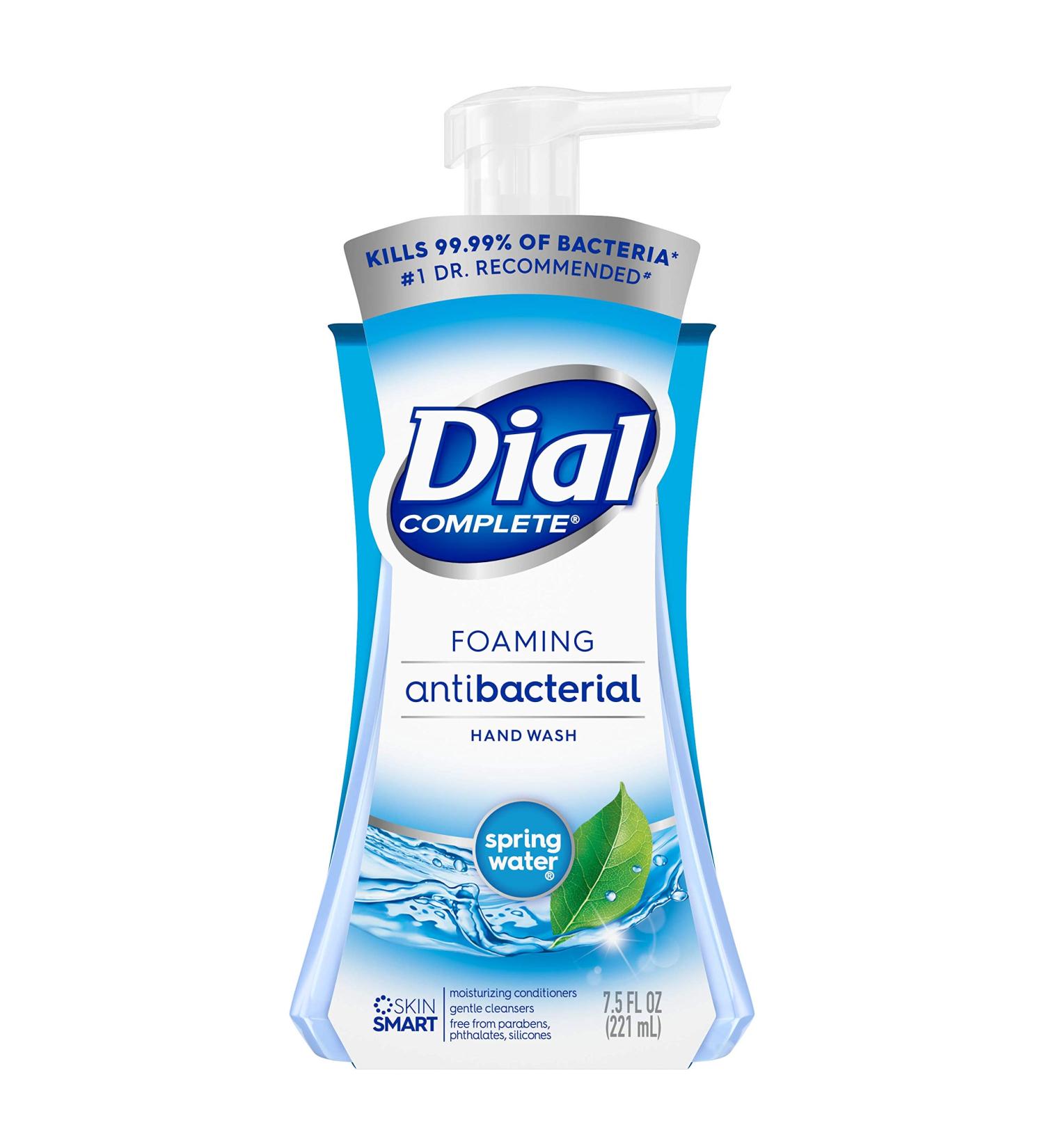 Dial Complete Antibacterial Foaming Hand Soap Spring Water 7.5 Fl Oz - Single Pack - Buy Online on SooperMarket.com