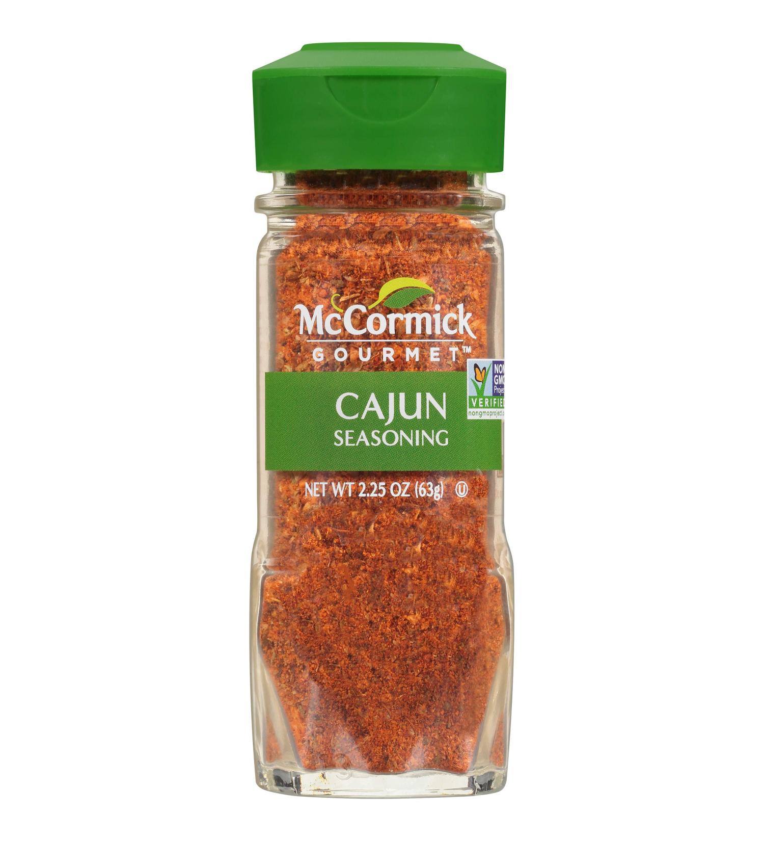 McCormick Gourmet Cajun Seasoning 2.25 oz - Authentic Blend of Spices for Cajun Flavor - Buy Online on SooperMarket.com