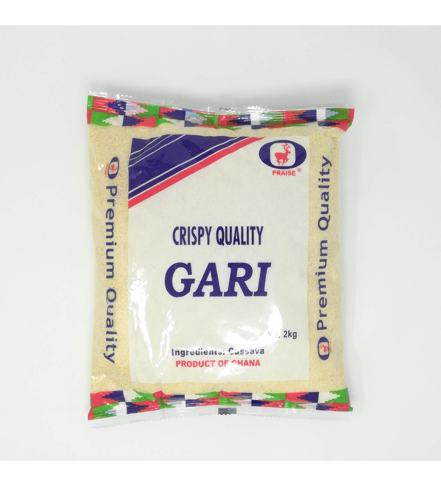 Gari Premium White Ghana Gari 4.4 LB ( 100% Natural West African Grated Cassava)