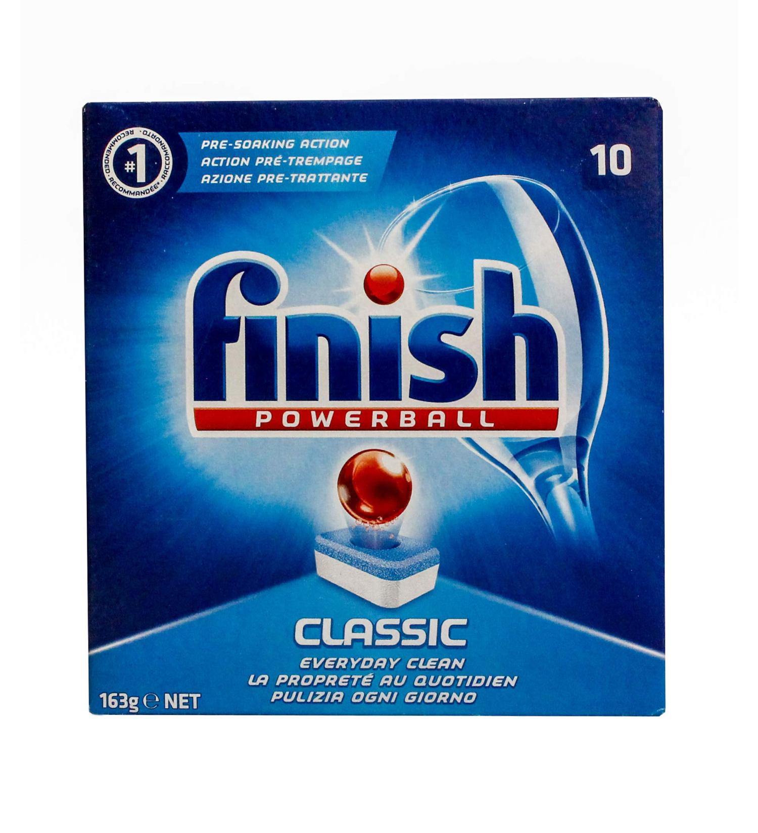 Buy Finish Classic Powerball Dishwasher Tablets - Pack of 10 | International Shipping Available - Buy Online on SooperMarket.com