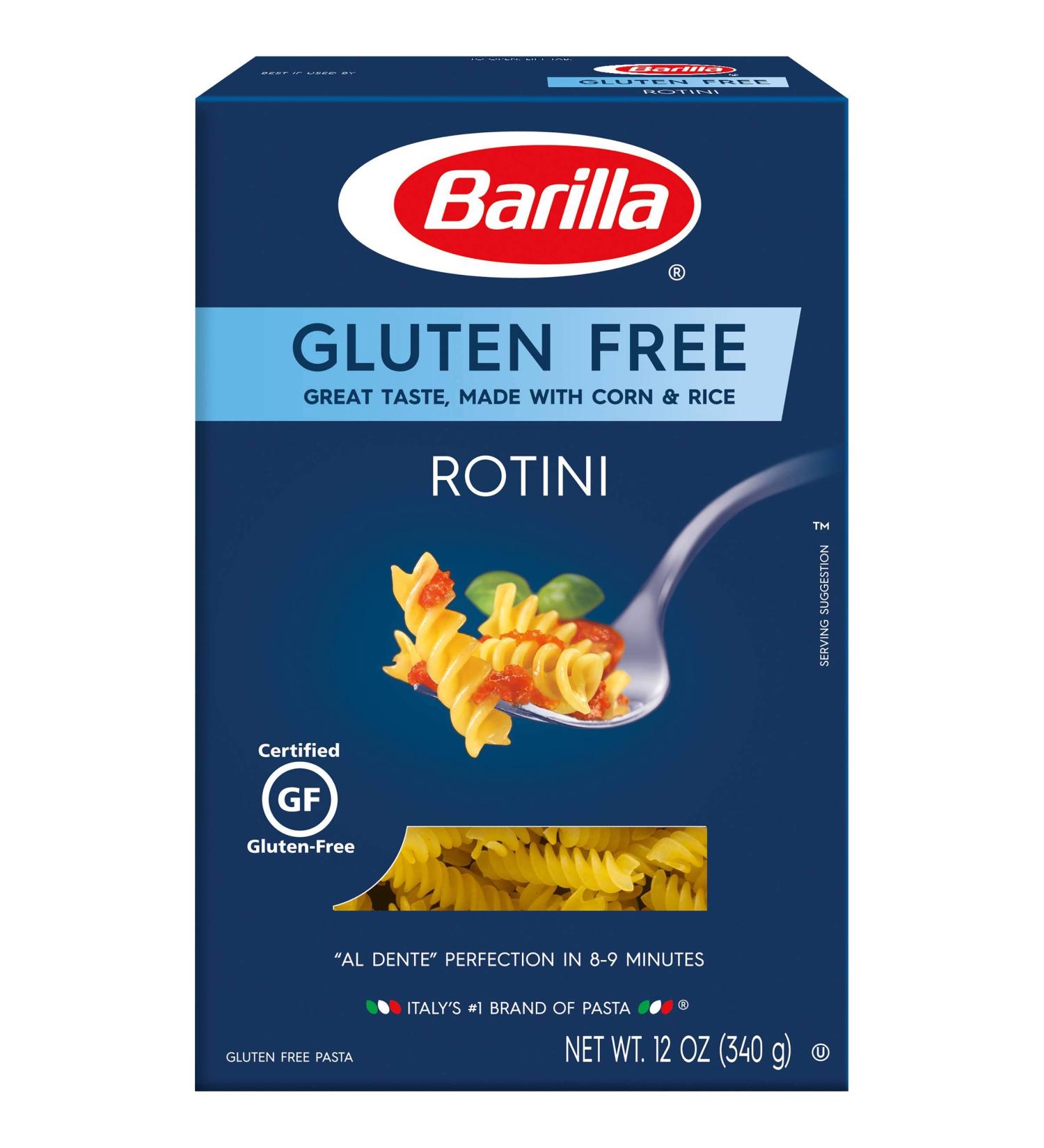 Barilla Gluten Free Rotini Pasta, 12 Ounce -- 8 per case.