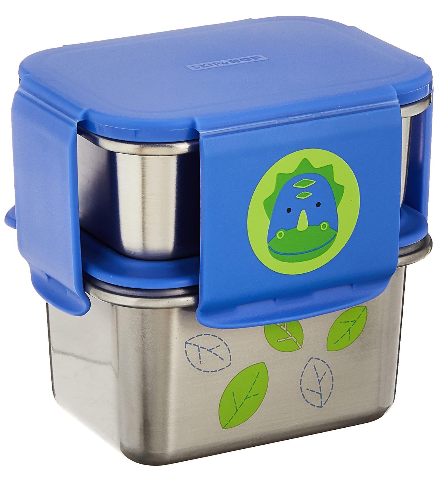 Skip Hop Zoo Stainless Steel Lunch Kit - Dino | Fun & Durable Design - Buy Online on SooperMarket.com