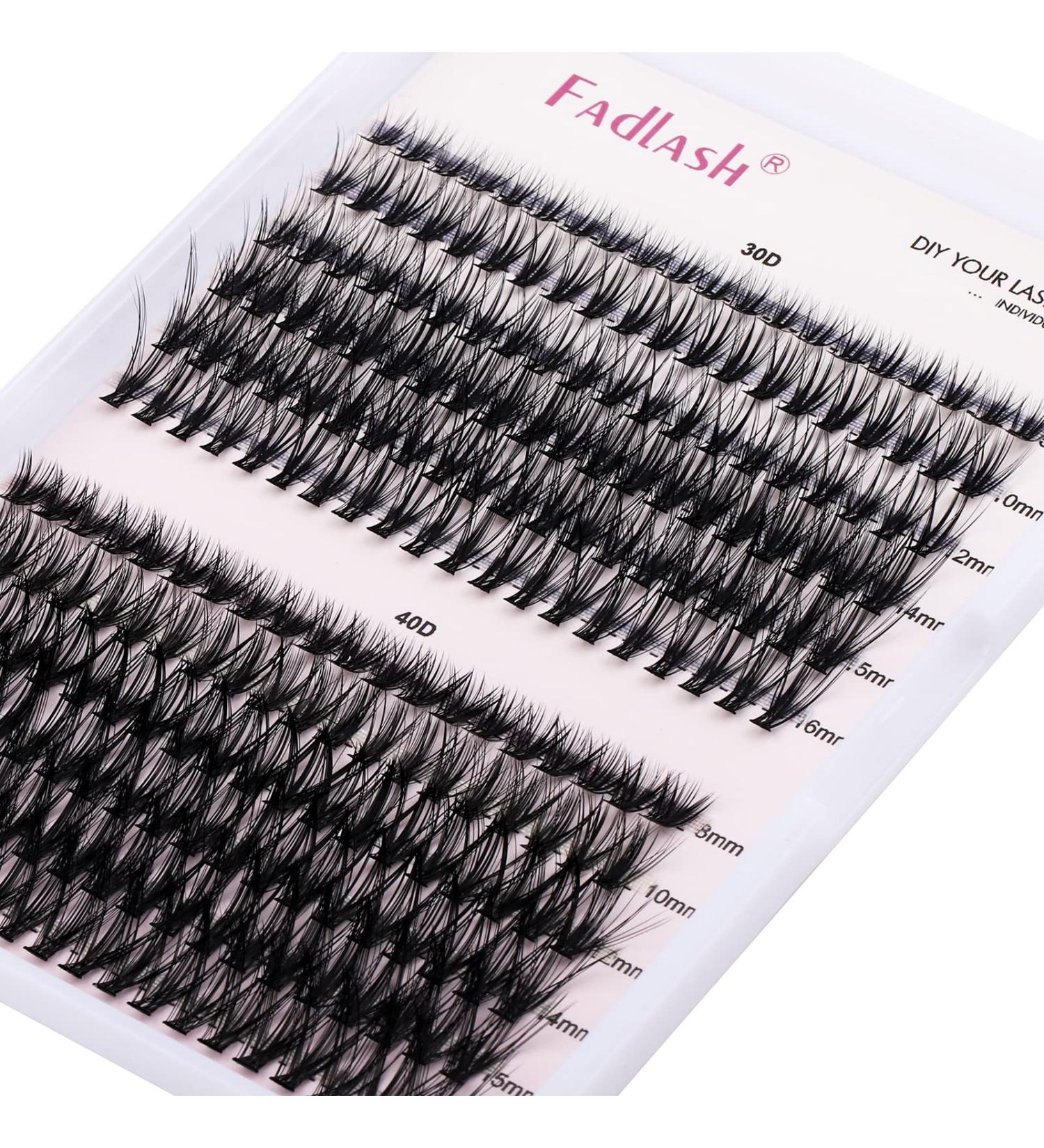 200Pcs Individual Cluster Lashes Extensions Mixed Trays 30D/40D 0.07 D Curl 8-16mm | DIY Eyelash Extensions at Home - Buy Online on SooperMarket.com