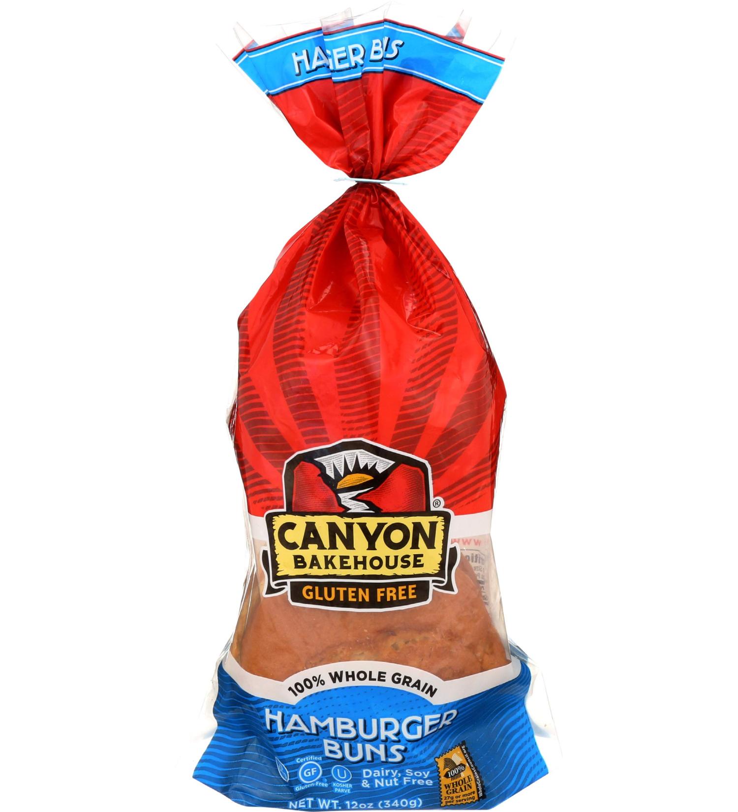 Canyon Bakehous  Gluten Free Bread Hamburger Buns  12 Ounce - Buy Online on SooperMarket.com