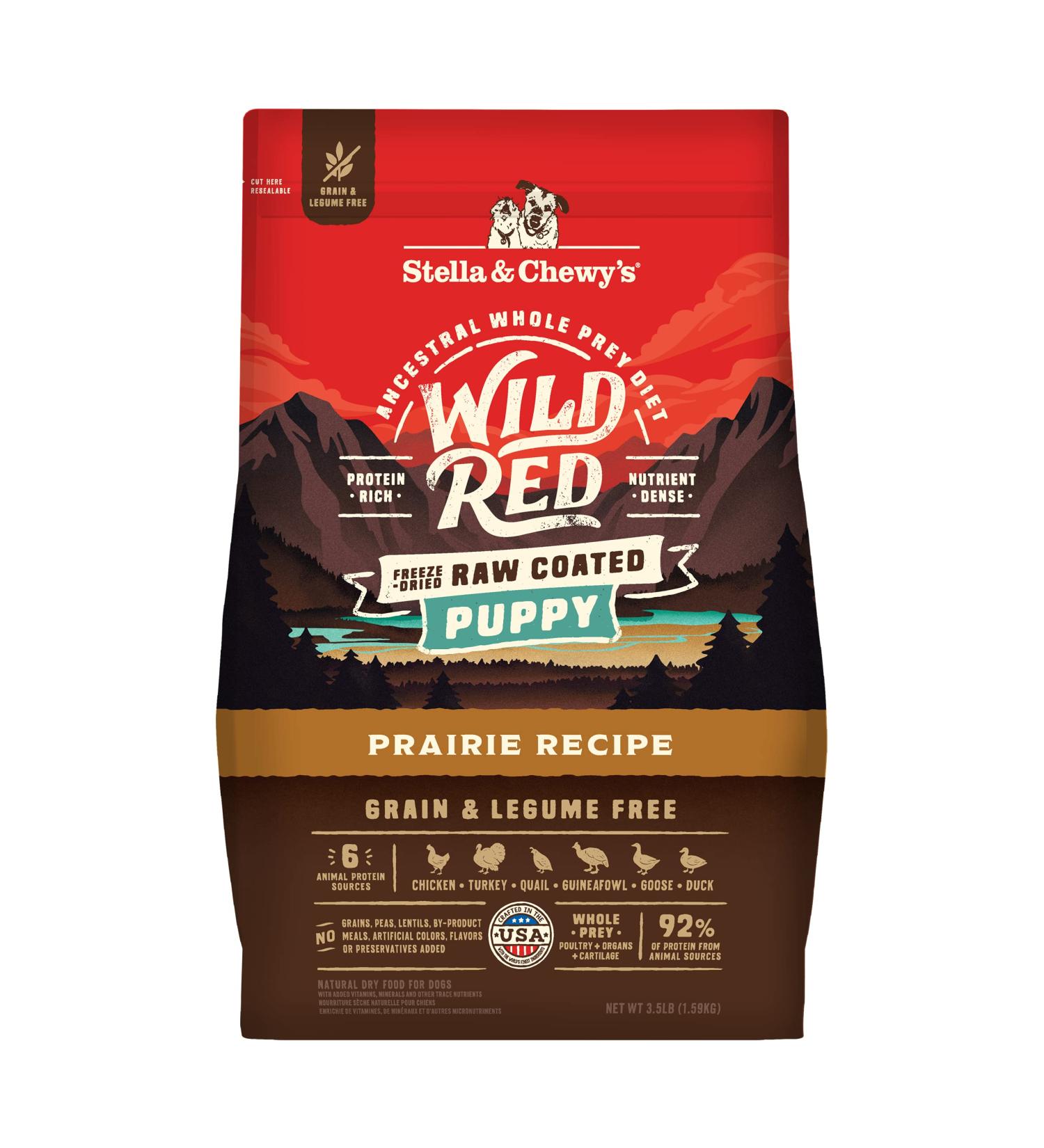 Stella & Chewy's Wild Red Dry Dog Food for Puppies 3.5lb - Grain & Legume Free Kibble - Buy Online on SooperMarket.com