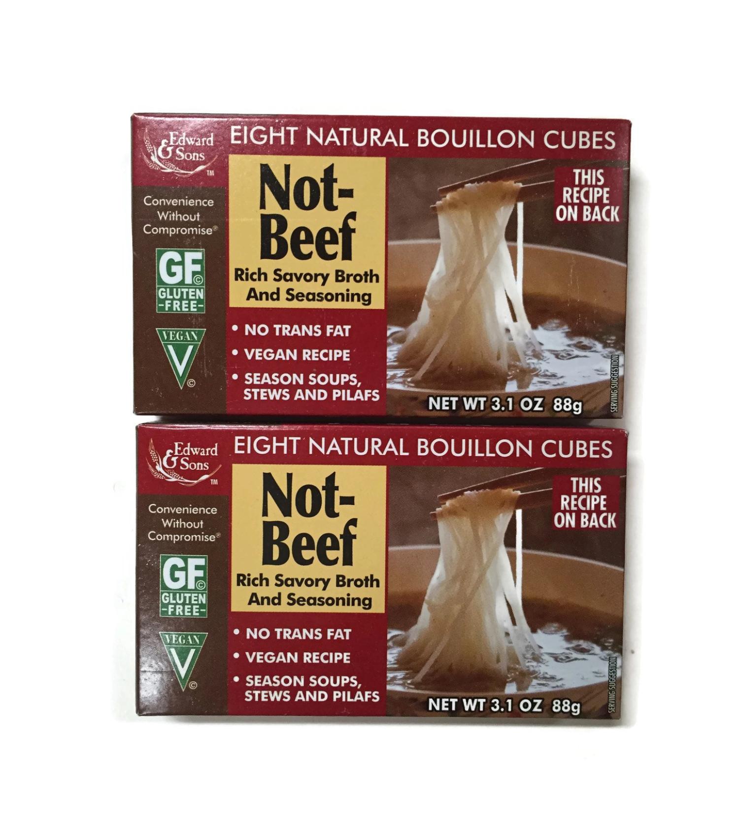 Not-Beef Bouillon Cubes - Set of 2 | Vegan Edward & Sons Bouillon Cubes - Buy Online on SooperMarket.com