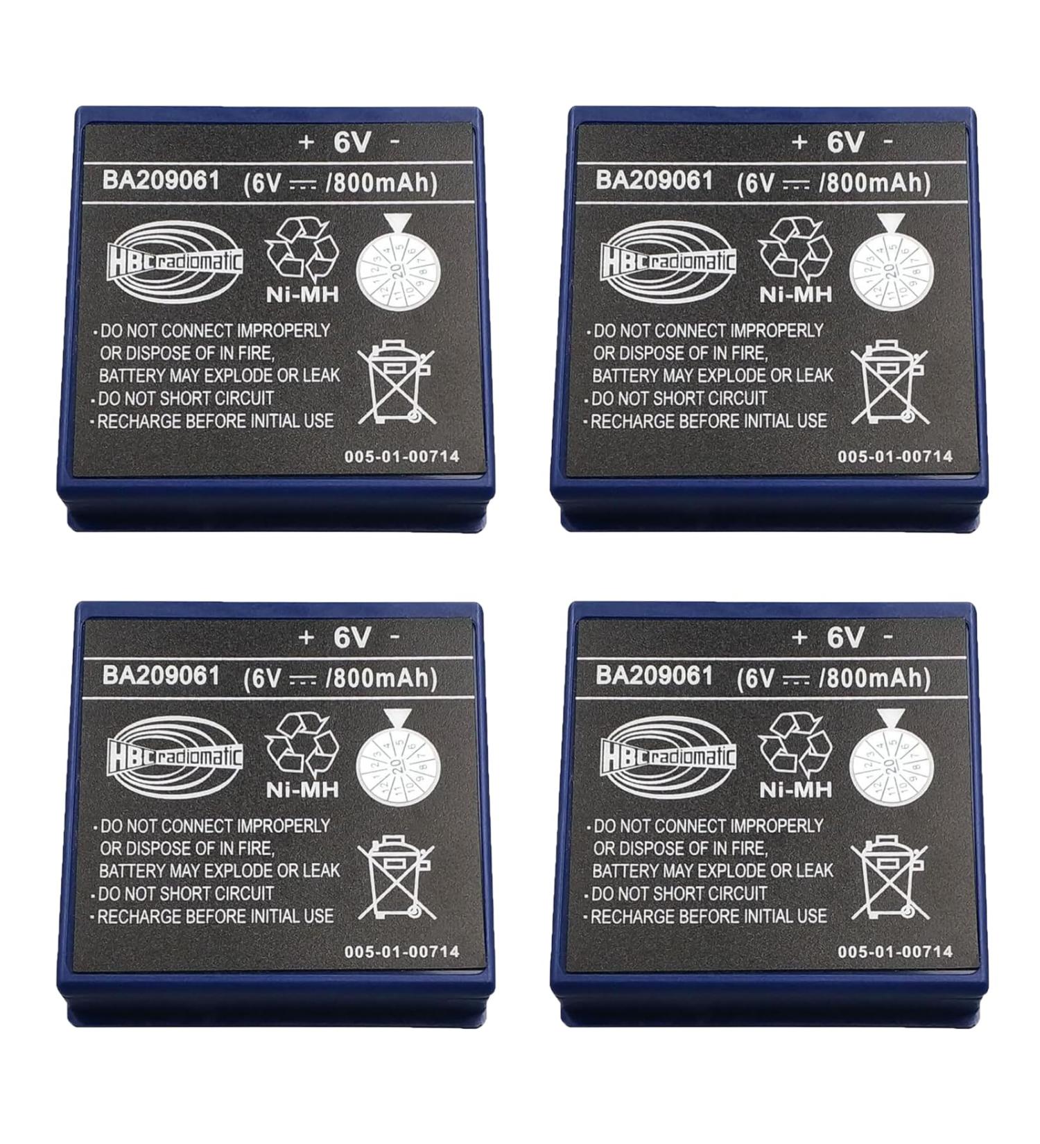 Buy 4-Pack BA209061 6V 800mAh Battery for HBC Remote Control Pump Truck - International Shipping Available - Buy Online on SooperMarket.com