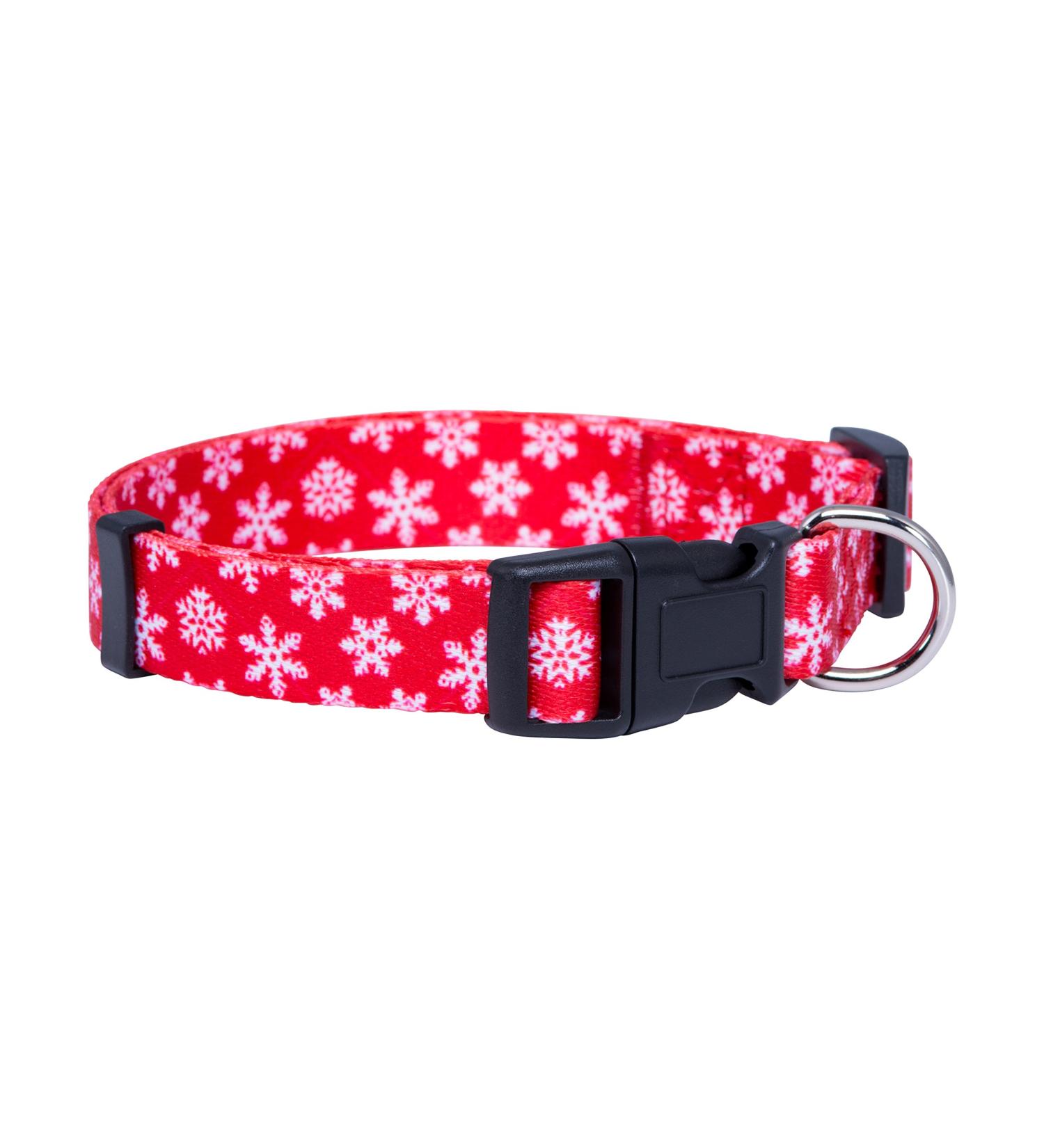 Native Pup Holiday Dog Collar - Valentine's Day, Halloween, Thanksgiving, Christmas, 4th of July, American Flag, St. Patrick's Day, Easter - Medium (Pack of 1) Christmas Snowflakes - Buy Online on SooperMarket.com