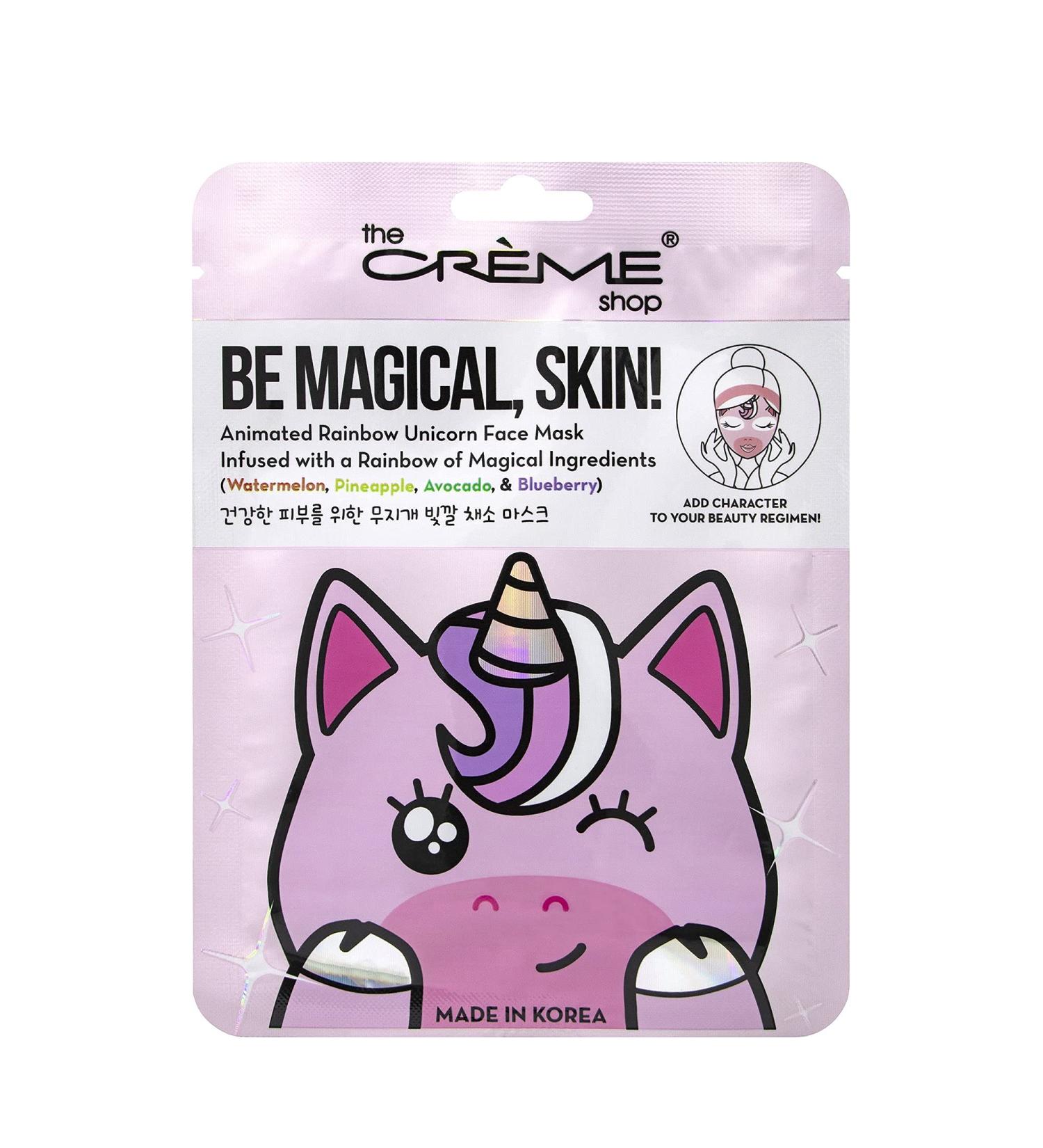 Shop The Cr me Shop Be Magical Skin! 4-in-1 Rainbow Unicorn Face Mask Watermelon Pineapple Avocado & Blueberry 3 Pack for Youthful Glow | International Shipping - Buy Online on SooperMarket.com