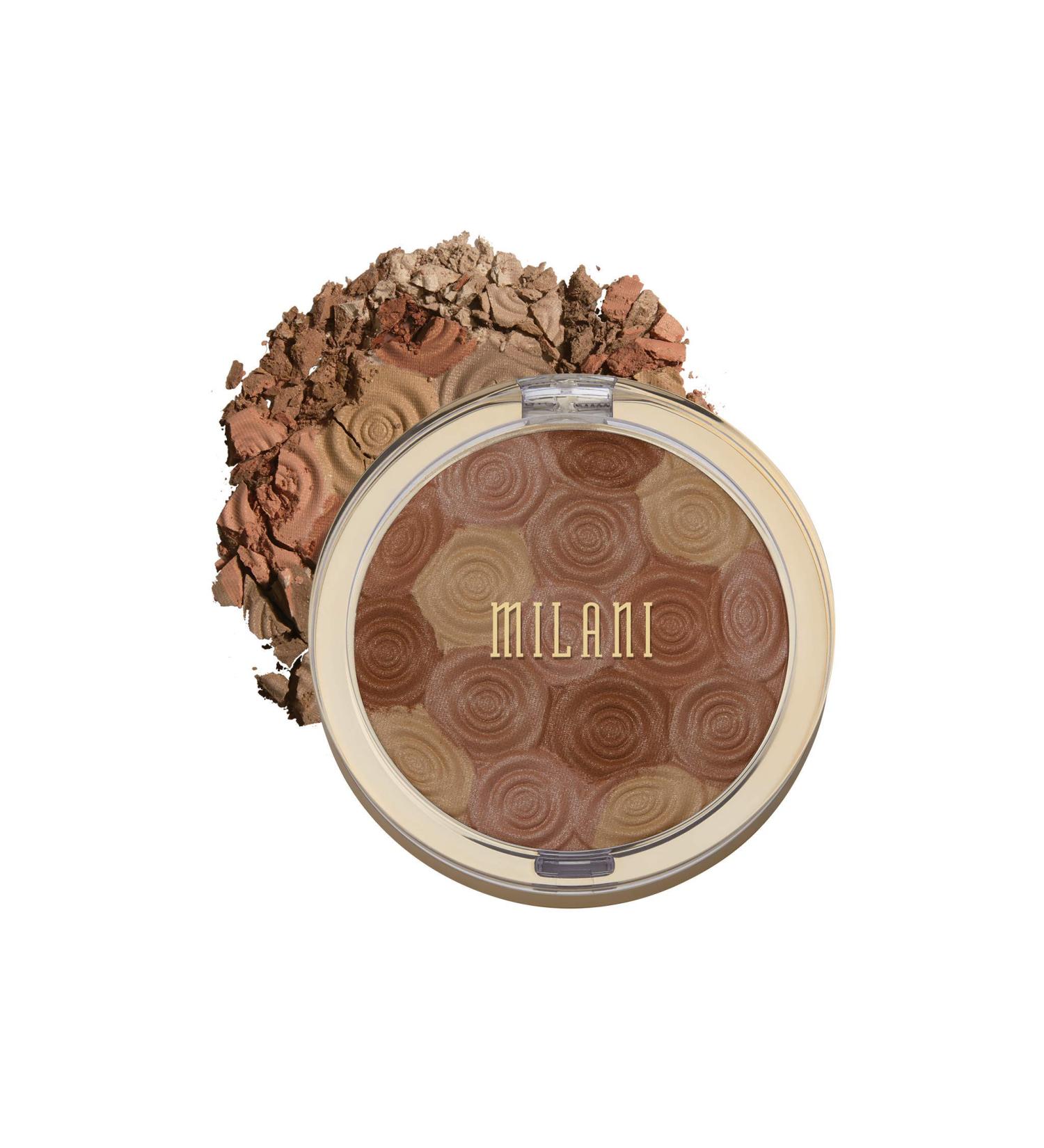 Milani Illuminating Face Powder - Hermosa Rose (0.35 oz) Cruelty-Free Highlighter, Blush & Bronzer Compact - Buy Online on SooperMarket.com