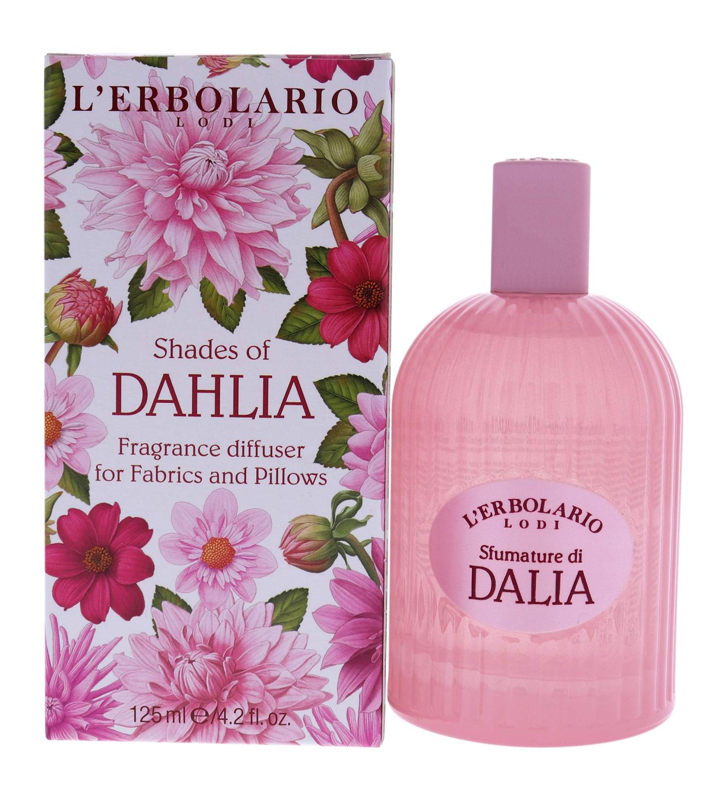 L'Erbolario - Shades of Dahlia - Fragrance for Fabrics & Pillows - Citrus Floral Scent - Freshen Up & Perfume Linens & Pillows for a Relaxing Atmosphere 4.2 oz