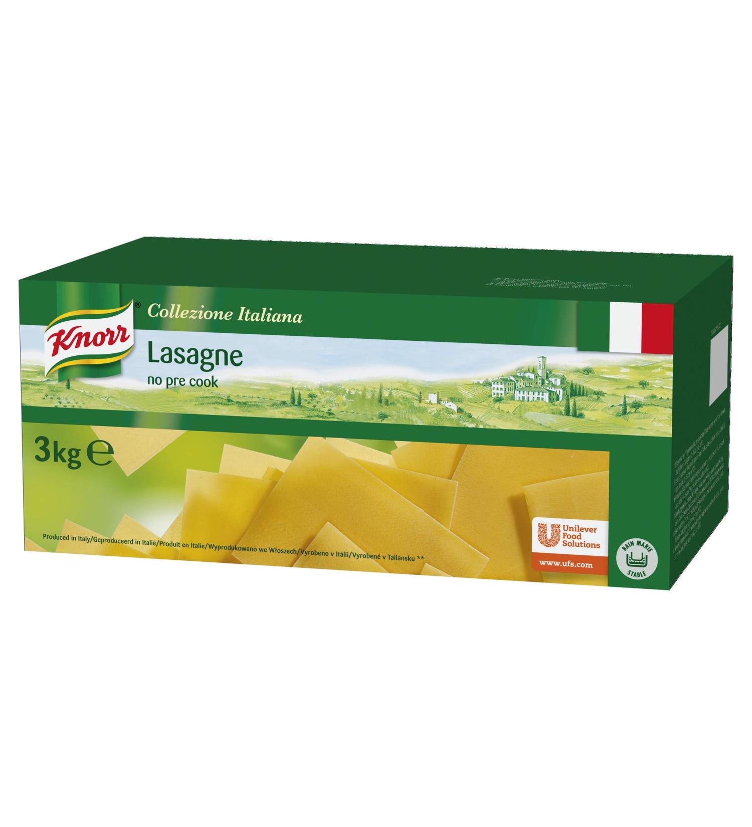 Knorr Collezione Italiana Lasagne Sheets 3kg - Authentic Italian Pasta for Delicious Homemade Meals - Buy Online on SooperMarket.com