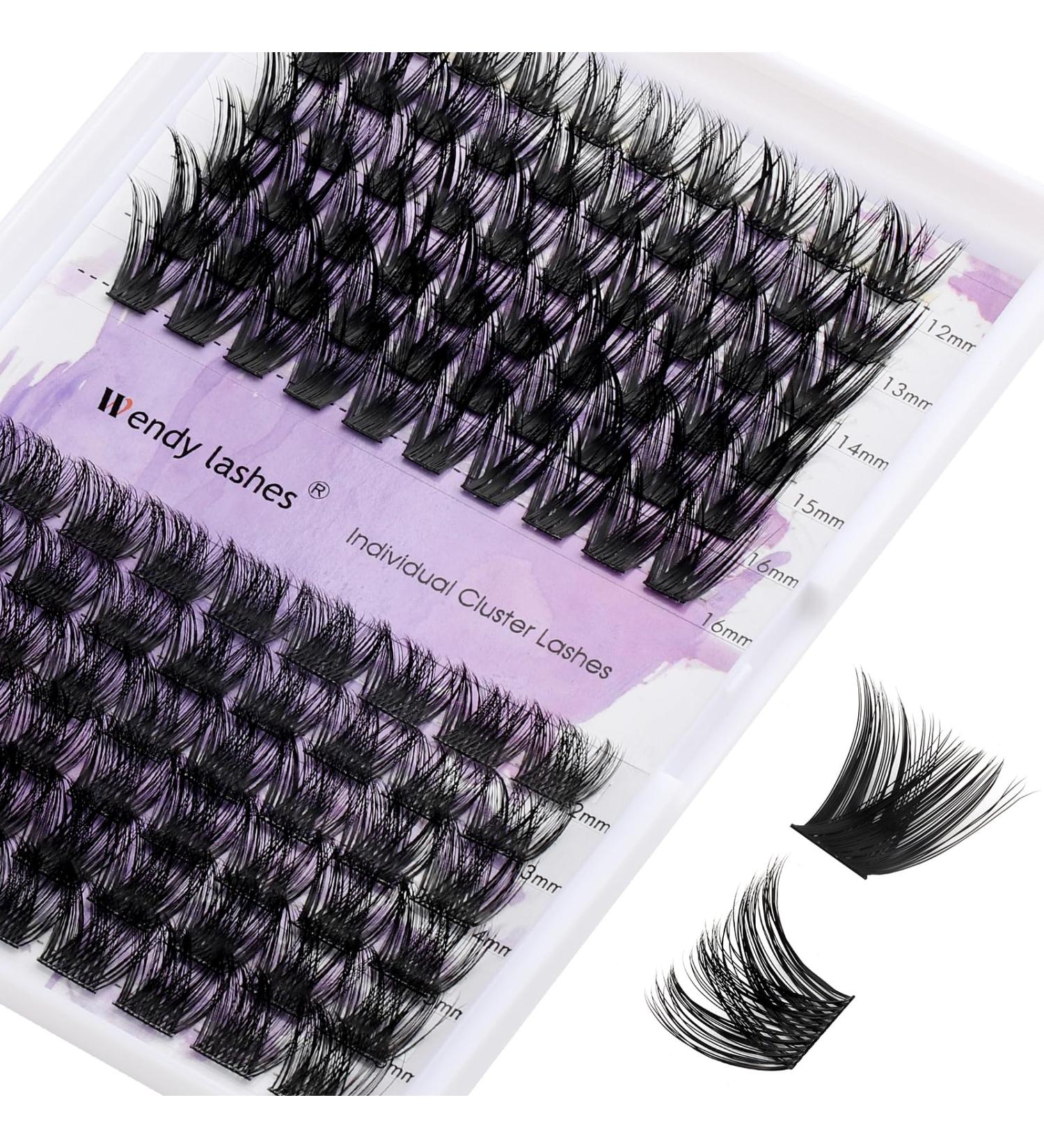 0.07mm D Curl Mixed Long Cluster Lashes 12-16mm | Reusable Soft Wispy Eyelash Extensions - Buy Online on SooperMarket.com