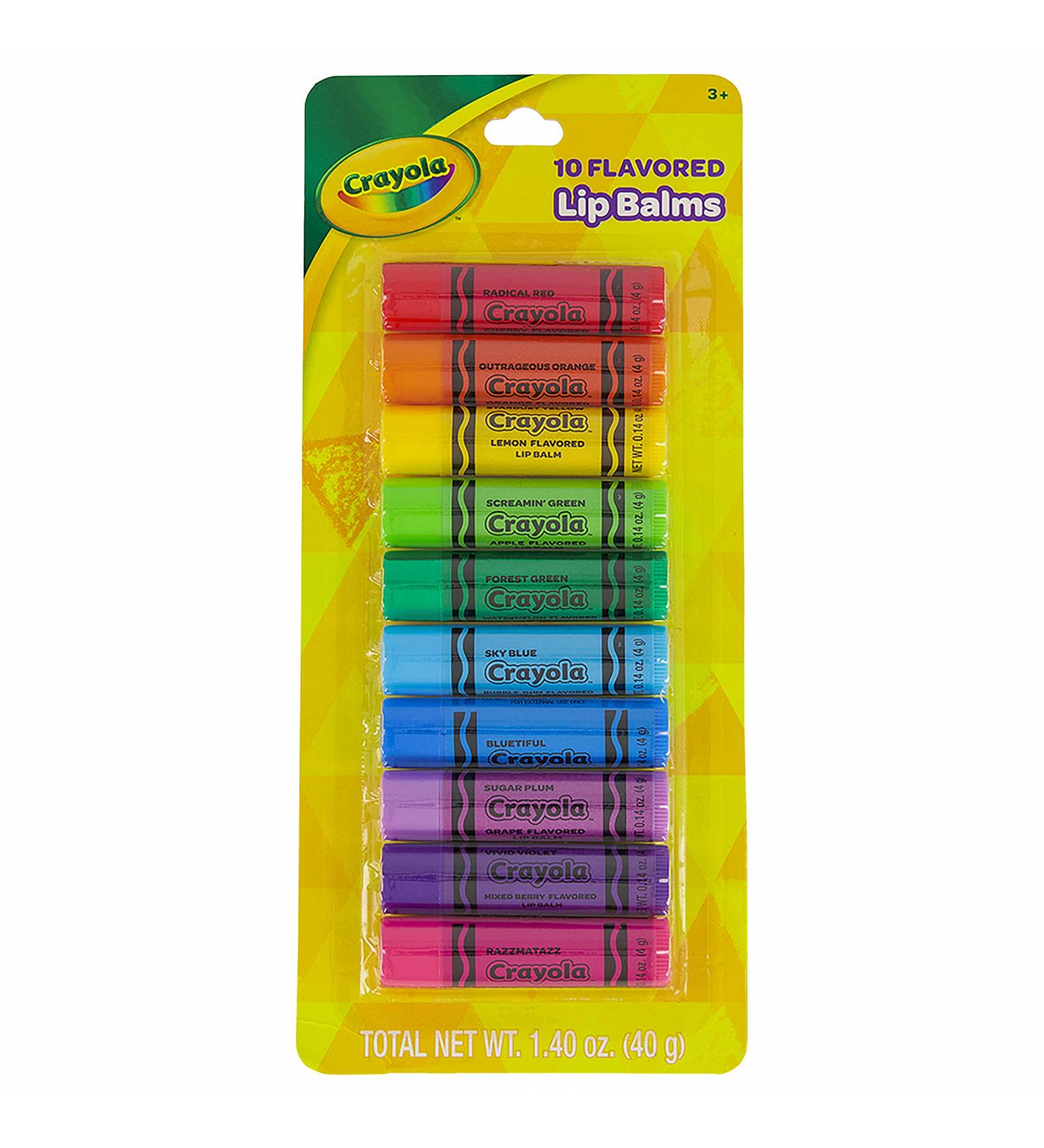 Taste Beauty Crayola Fruit-Flavored Lip Balm Bulk Pack - 10 Pack - Buy Online on SooperMarket.com