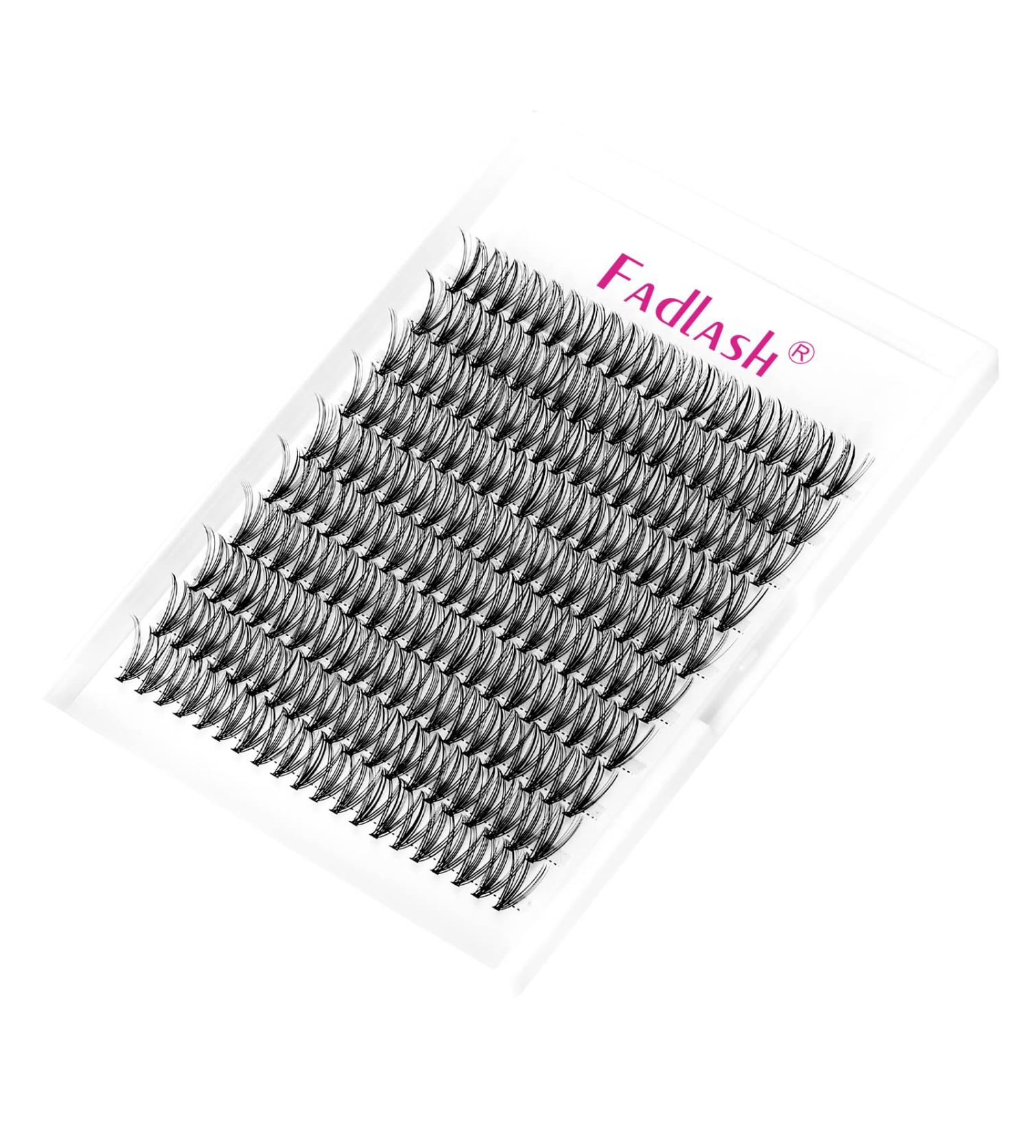 Fadlash 15mm D Curl Cluster Eyelash Extension 20 Root 0.07mm - DIY Self-Application Individual Lashes - Buy Online on SooperMarket.com