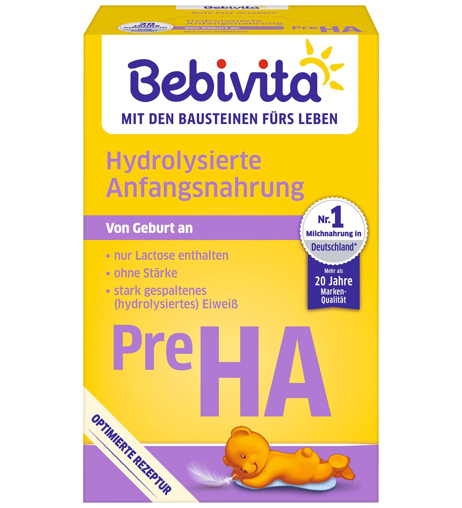 Bebivita milk formula PRE HA pack of 5 (5 x 500g)