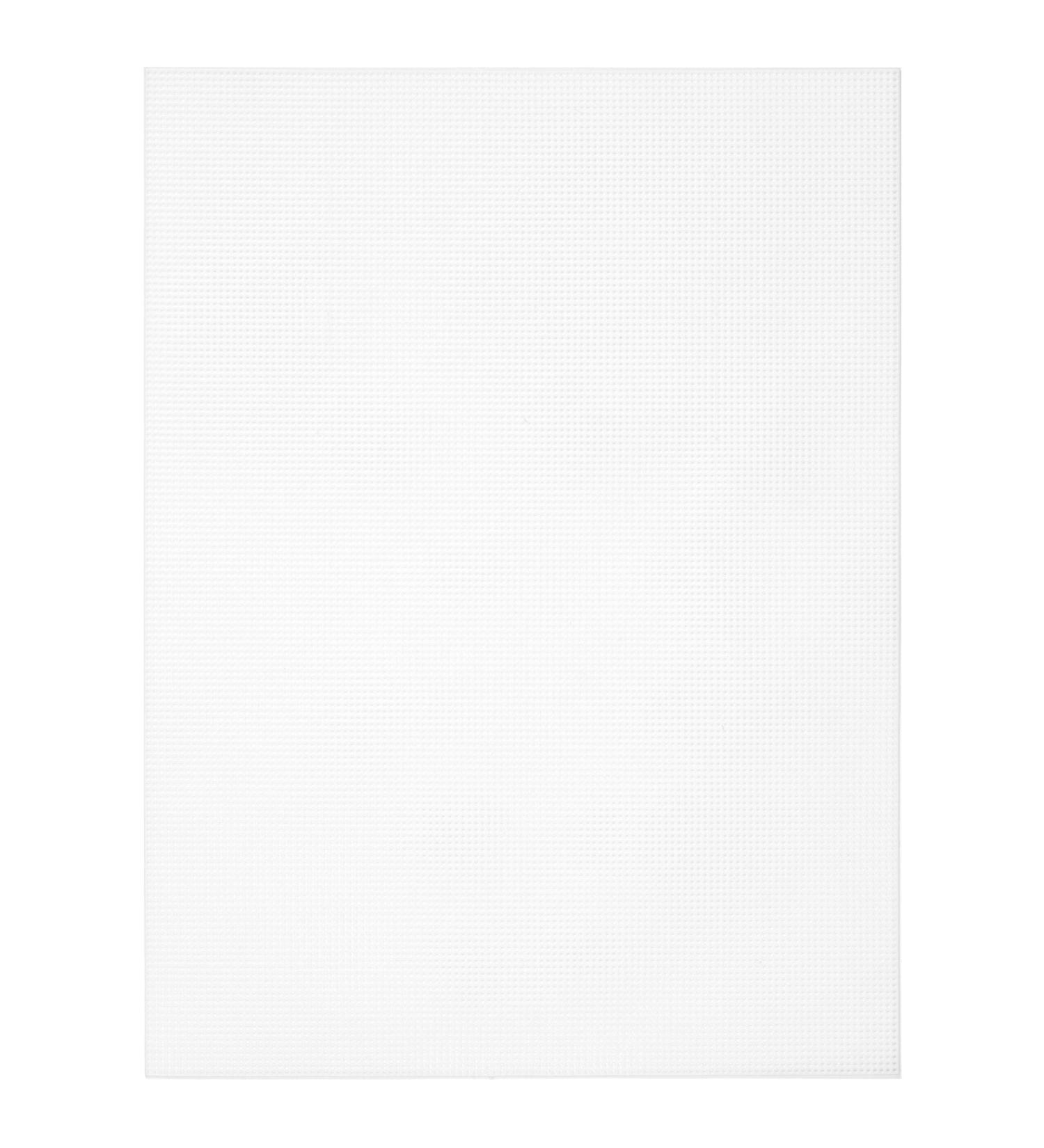 Cousin DIY 14 Count Perforated Plastic Stitching Canvas, 8.5"X11" 2/Pkg, White 2 Piece