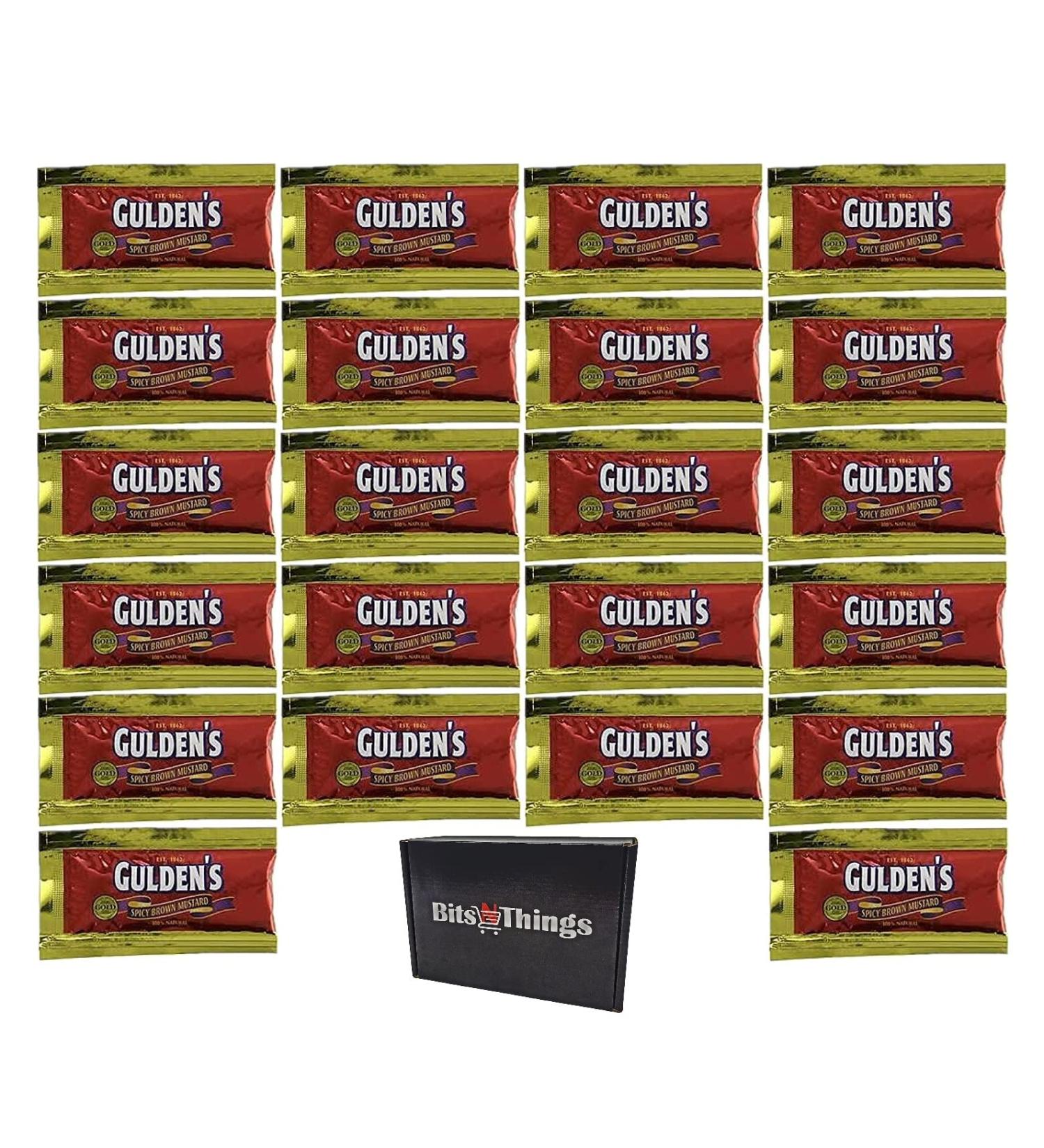 Gulden's Spicy Brown Mustard Packets 0.32 Oz. - Pack of 50