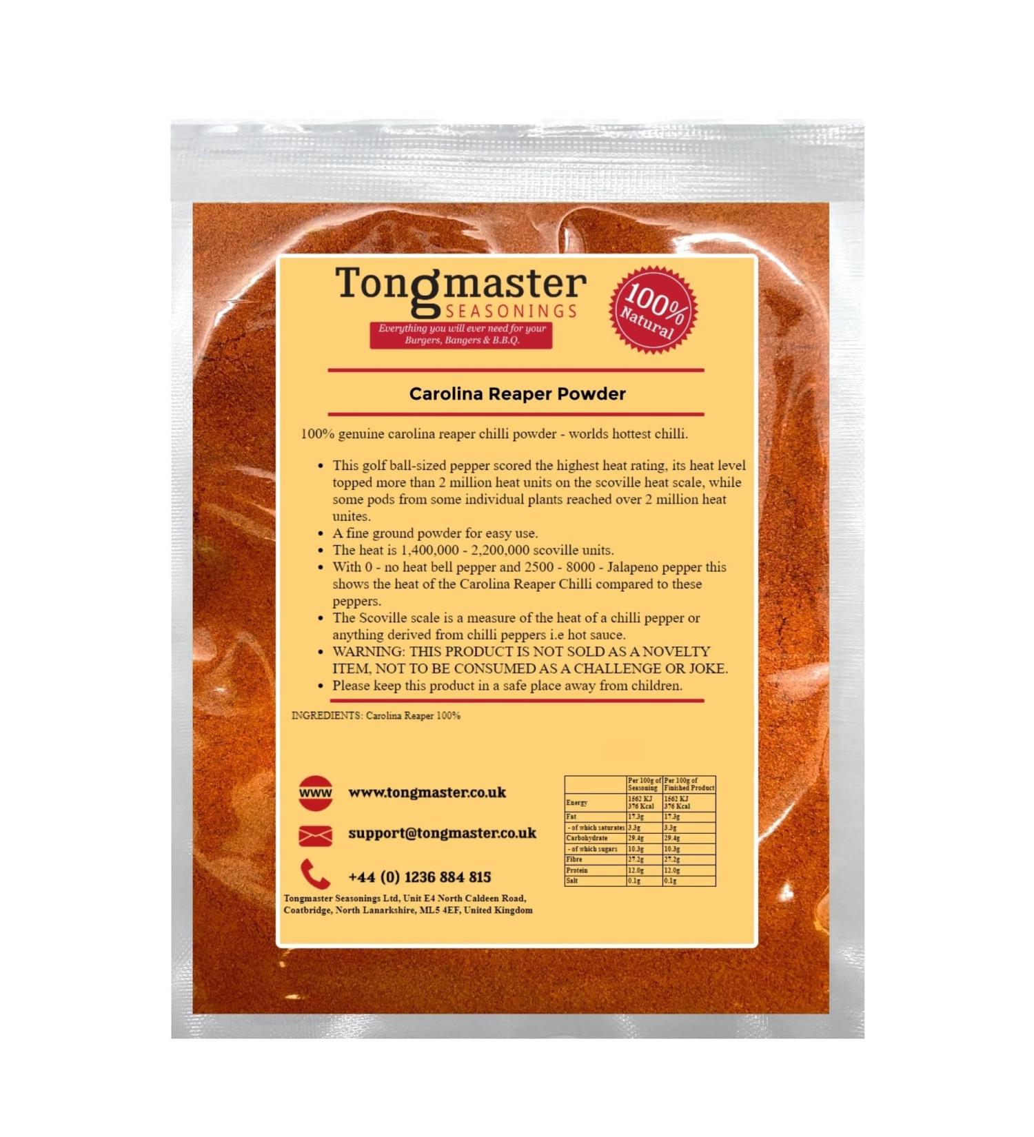 100% Genuine Carolina Reaper Chilli Powder - 200g - Buy Online on SooperMarket.com