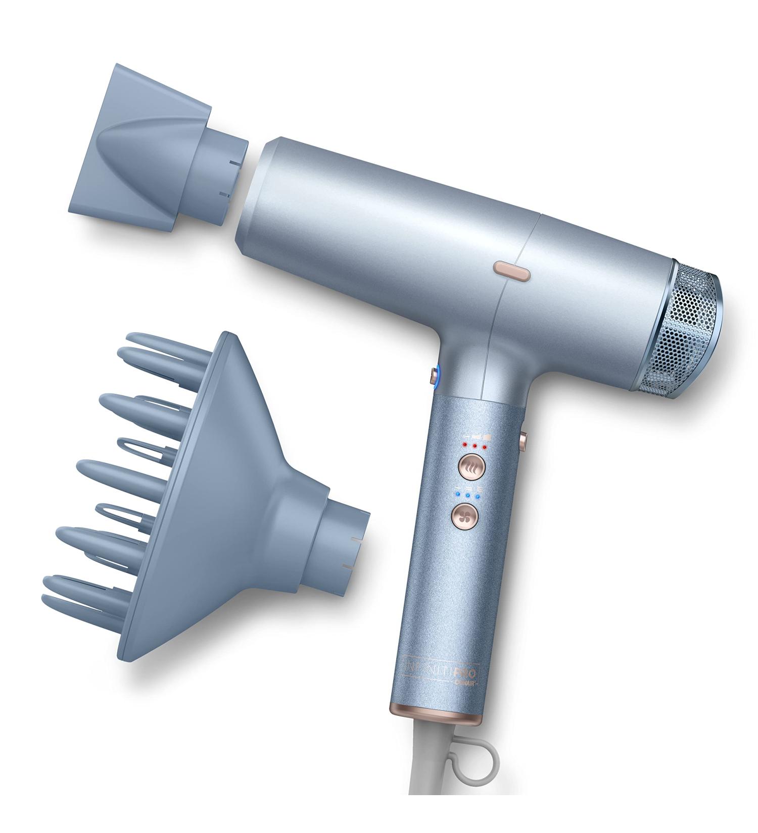INFINITIPRO by CONAIR DigitalAIRE Hair Dryer | Frizz-Eliminating Blow Dryer with Diffuser | Fast Drying Power & Higher Air Pressure | Blue Light 5-Piece Set - Buy Online on SooperMarket.com
