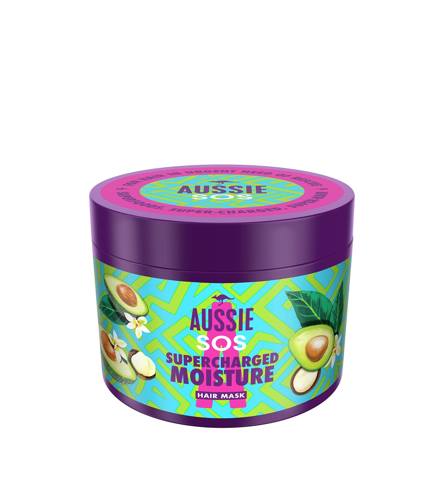 SOS Hair Mask with Australian Jojoba Seed Oil & Superfoods 450ml - Vegan, Supercharged Moisture for Hair Rescue - Buy Online on SooperMarket.com