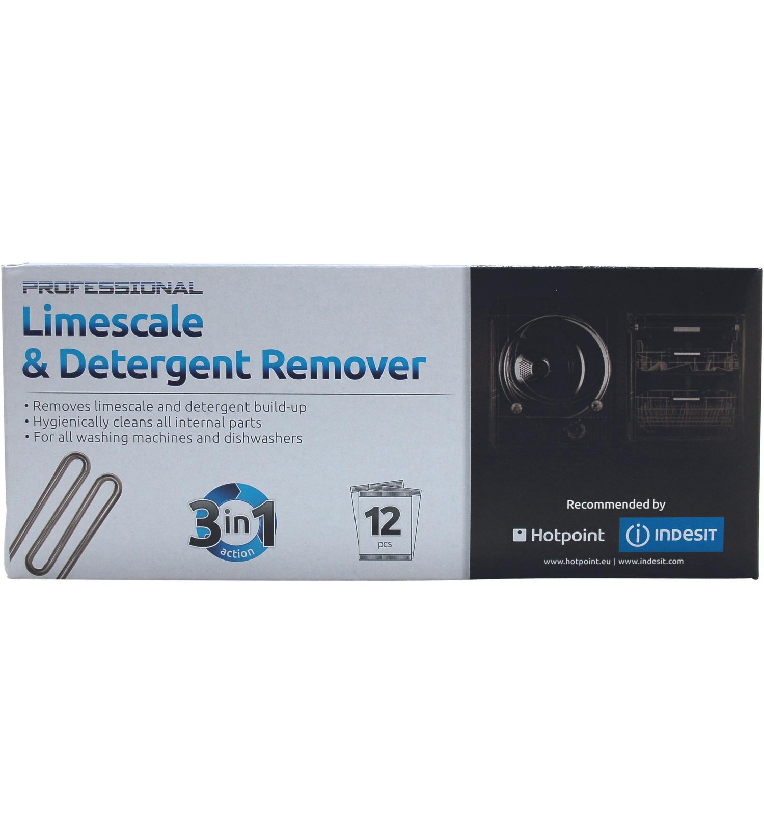 Hotpoint Washing Machine & Dishwasher Limescale & Detergent Remover (12 x 50g Sachets)