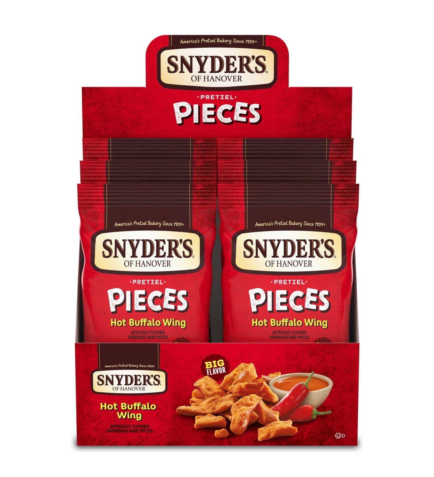 Snyder's of Hanover Pretzel Pieces Hot Buffalo Wing 3.25 oz (Pack of 6) - Buy Online on SooperMarket.com