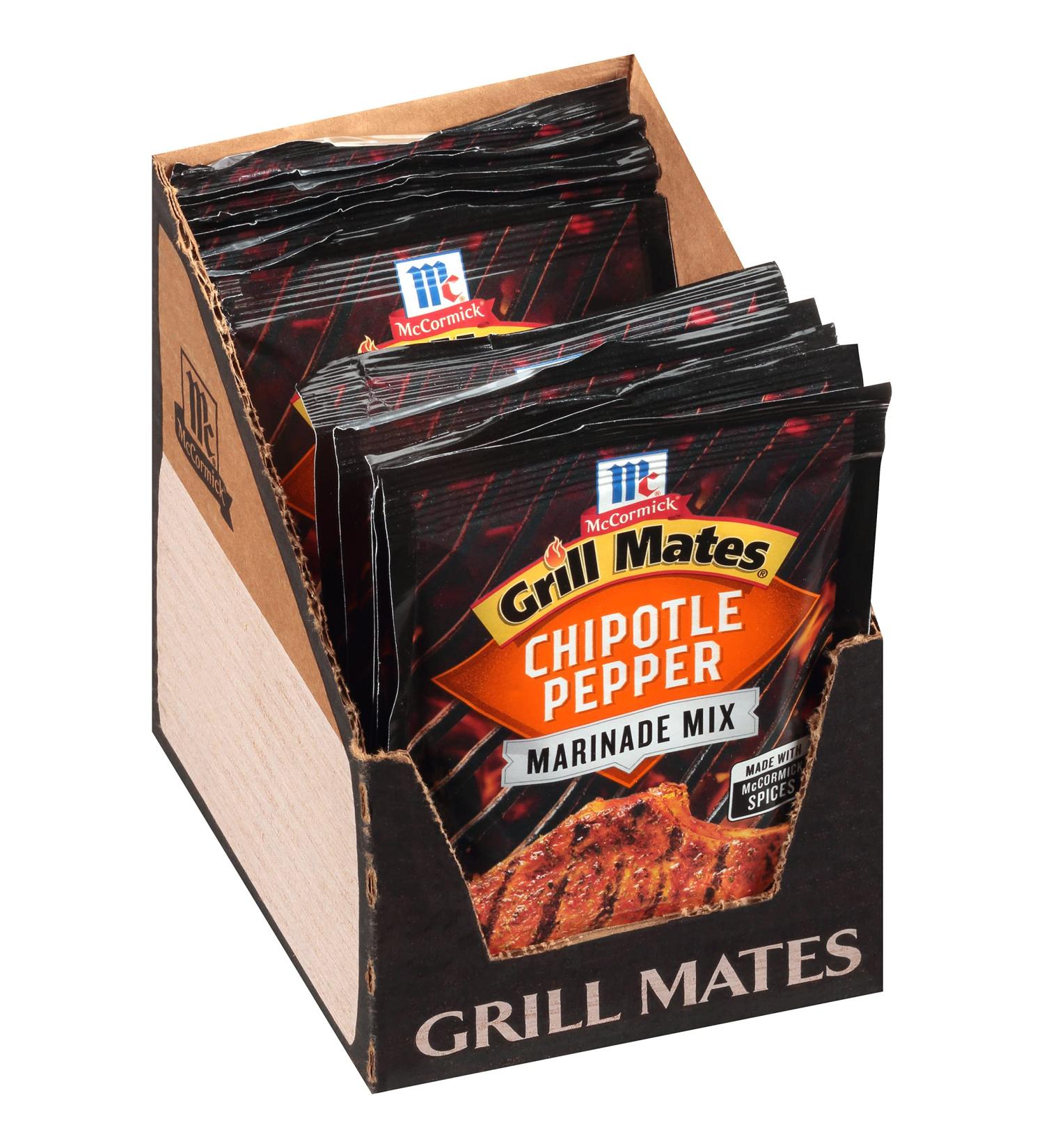 McCormick Grill Mates Chipotle Pepper Marinade Mix 1.13 oz - Pack of 12 | Flavorful Seasoning for Grilling | BBQ Essential - Buy Online on SooperMarket.com
