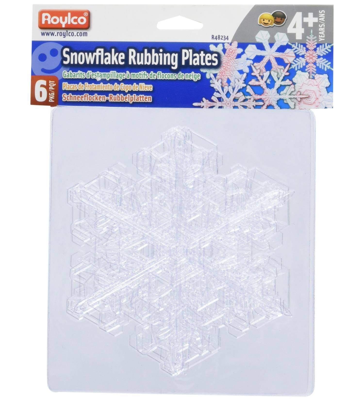 Roylco Snowflake Rubbing Plates