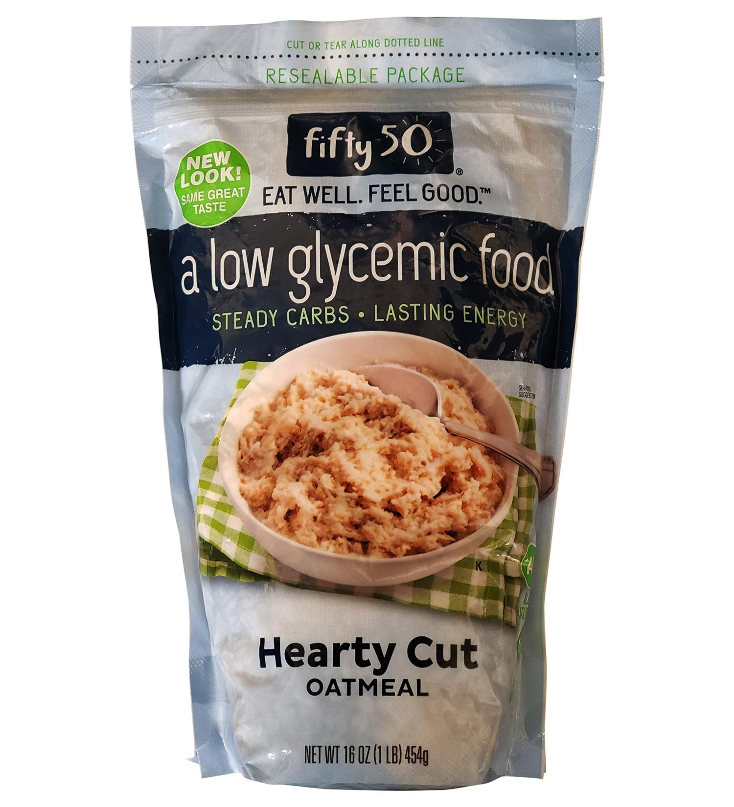 Fifty 50 Low Glycemic Oatmeal | 100% Whole Grain Hearty Cut - 16 oz - Buy Online on SooperMarket.com