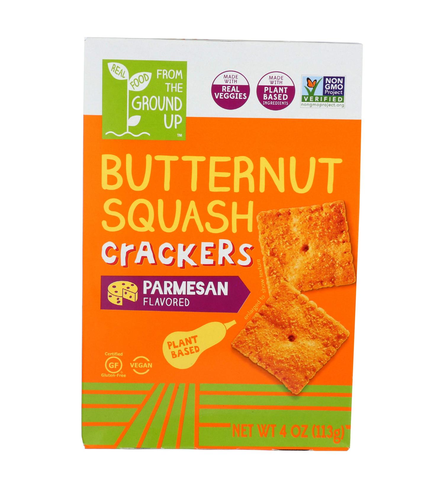Parmesan Butternut Squash Crackers - 4 oz | From the Ground Up - Buy Online on SooperMarket.com