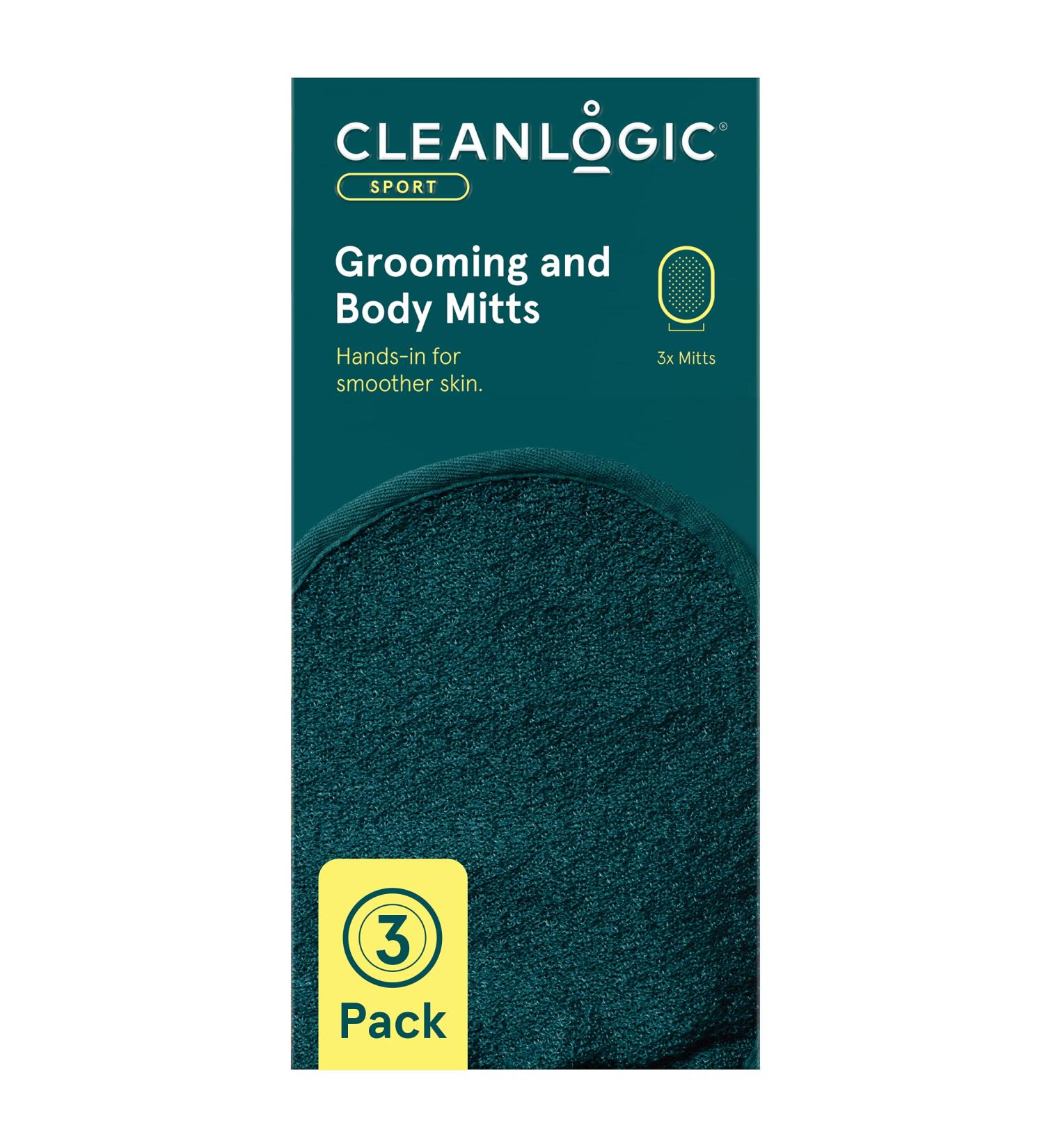Cleanlogic Sport Exfoliating Face & Body Grooming Mitt - Assorted Colors - 3 Count - Buy Online on SooperMarket.com