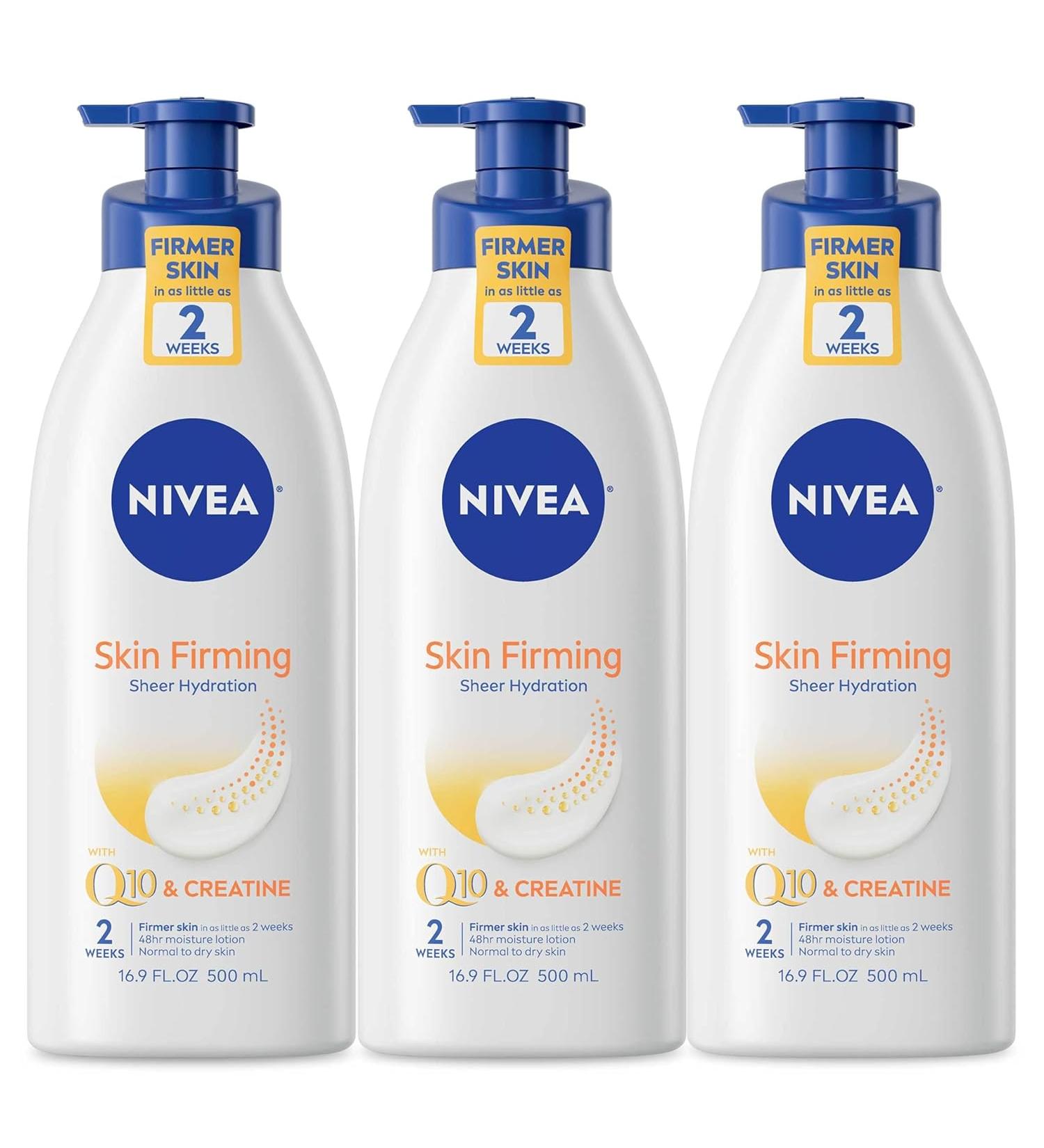 NIVEA Skin Firming Body Lotion with Q10 and Shea Butter 16.9 Fl Oz (Pack of 3) - Buy Online on SooperMarket.com