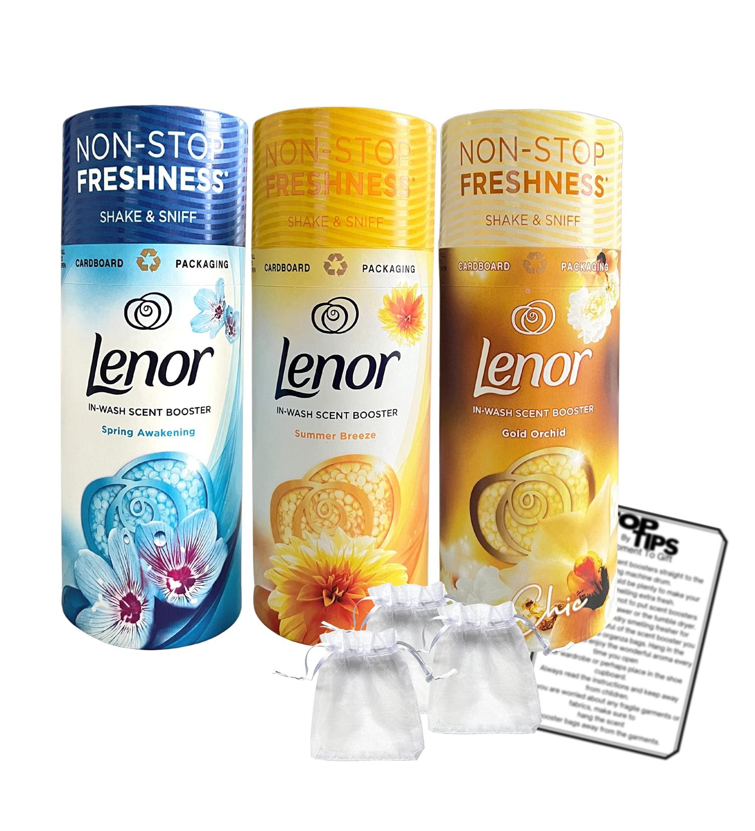 Lenor Scent Booster Beads Bundle - 176g (Spring Awakening, Gold Orchid, Summer Breeze) with Organza Bags & Guide - Buy Online on SooperMarket.com