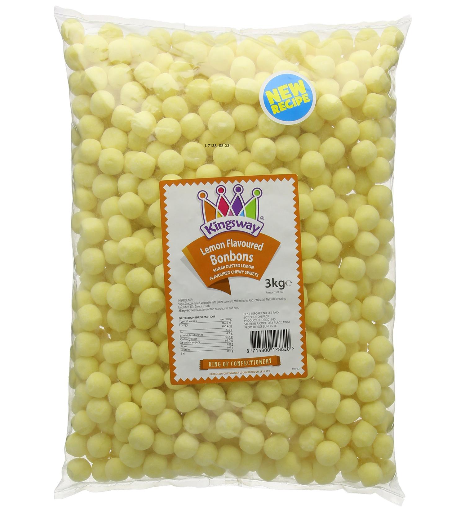 Lemon Bonbons Bulk Buy - 3Kg Bag - Buy Online on SooperMarket.com