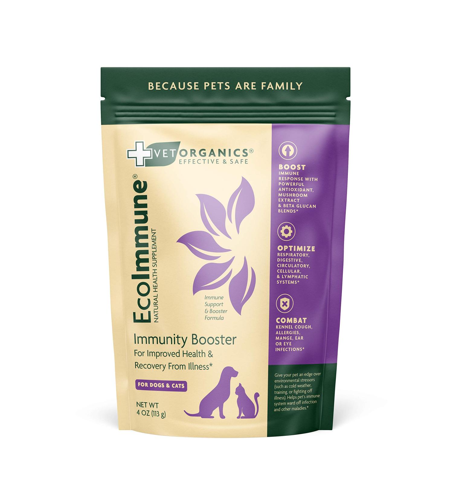 Vet Organics EcoImmune - Natural Immune Support Supplement for Dogs & Cats (4 oz) - Buy Online on SooperMarket.com