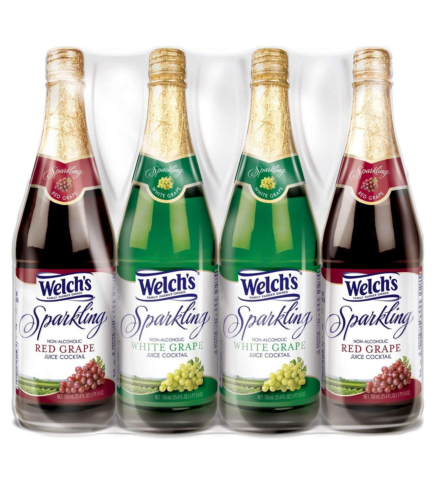 Welch's Sparkling Juice Cocktail Variety Pack (750 ml, 4 ct.)