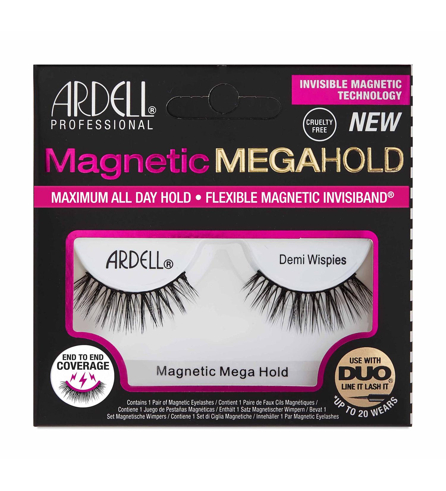 Ardell Magnetic Megahold Demi Wispies | Magnetic Eyelashes with Ultra Hold | No Adhesive Needed | Vegan & Reusable - Buy Online on SooperMarket.com
