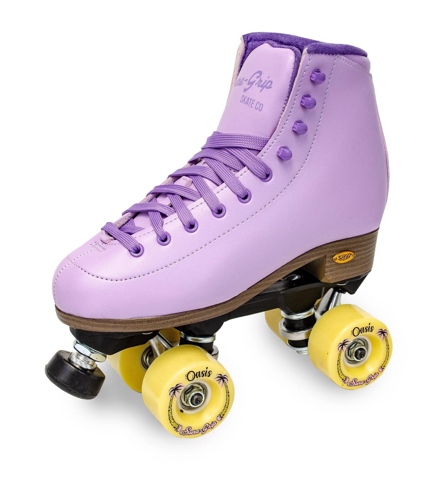 Sure-Grip Lavender Oasis Outdoor Roller Skate - Unisex Size 9 (Mens) / 10 (Womens) - Buy Online on SooperMarket.com