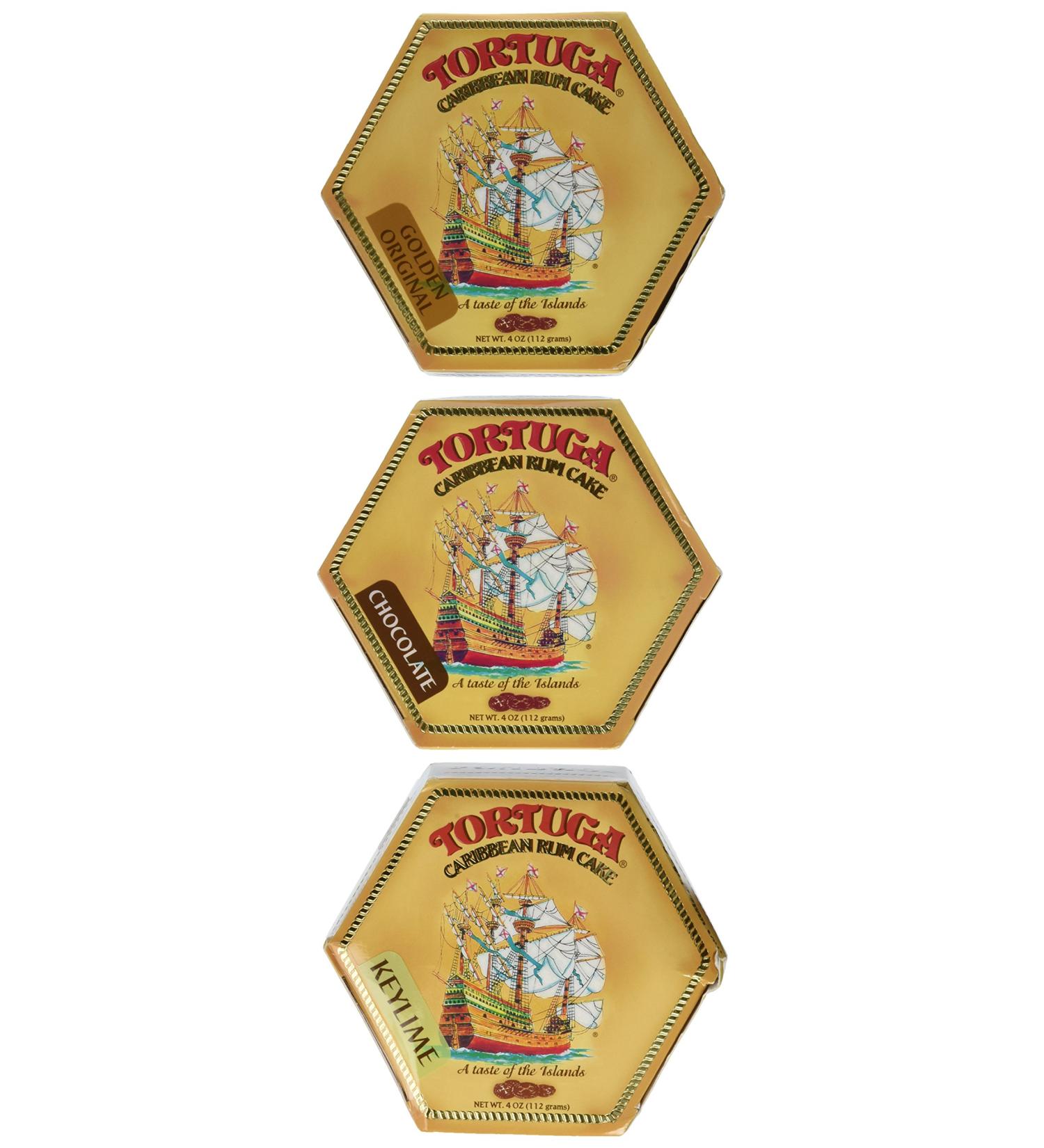 Tortuga Caribbean Rum Cake Assortment - 3 Flavors of Delicious Rum Cake - Buy Online on SooperMarket.com